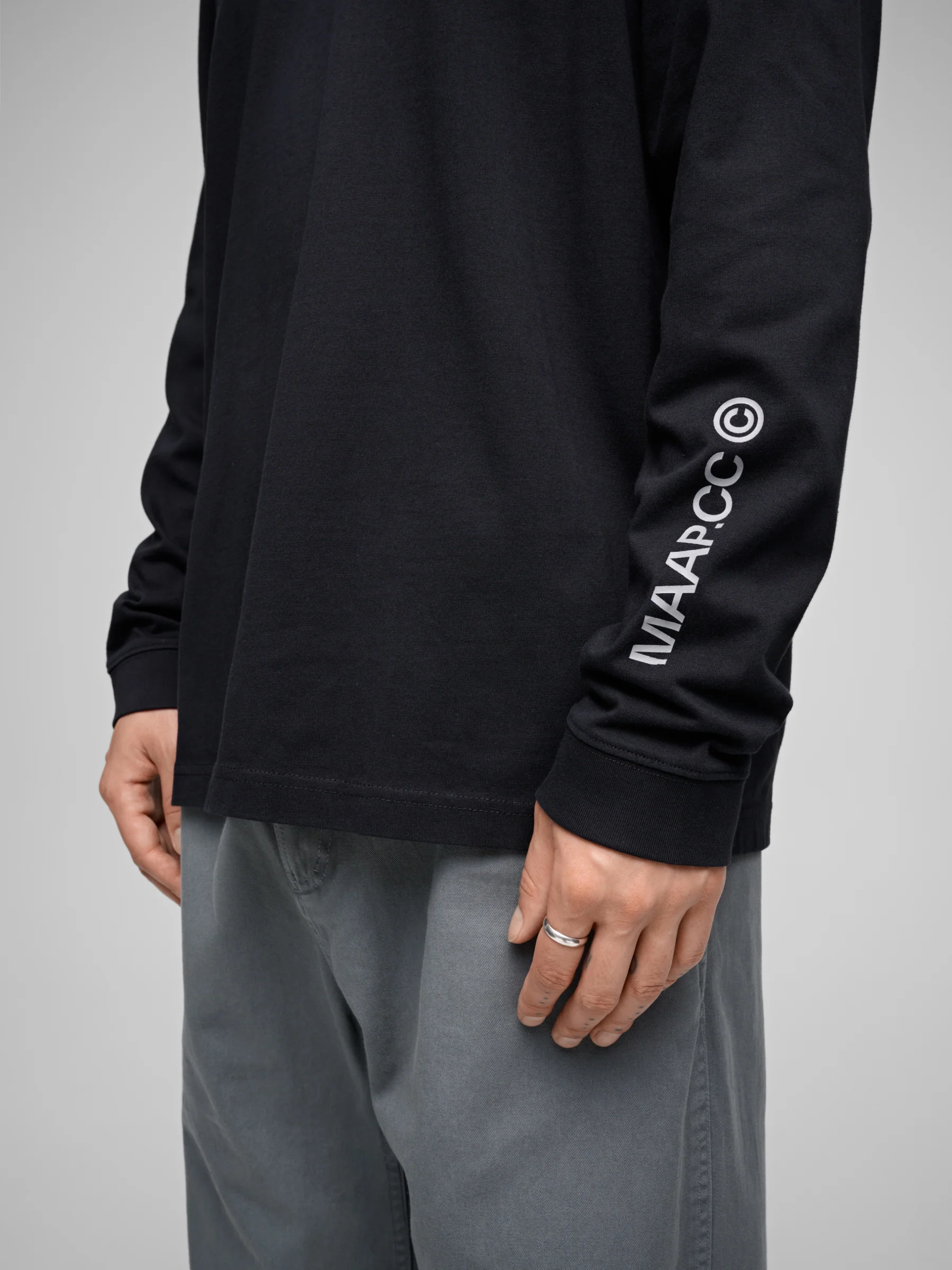 MAAP Essentials CC Long Sleeve Tee Black - Image 4