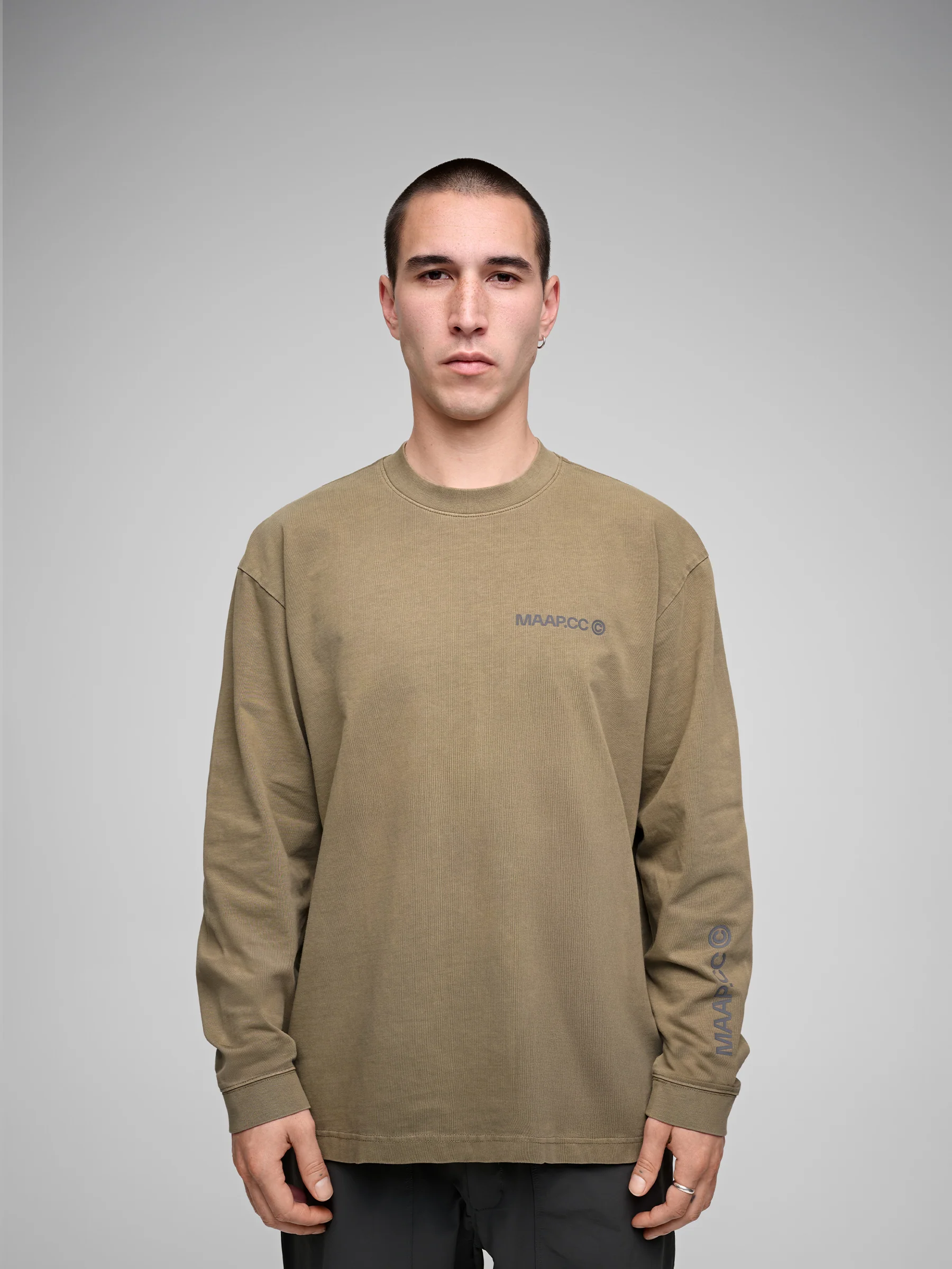 MAAP Essentials CC Long Sleeve Tee Silver Sage - Image 2