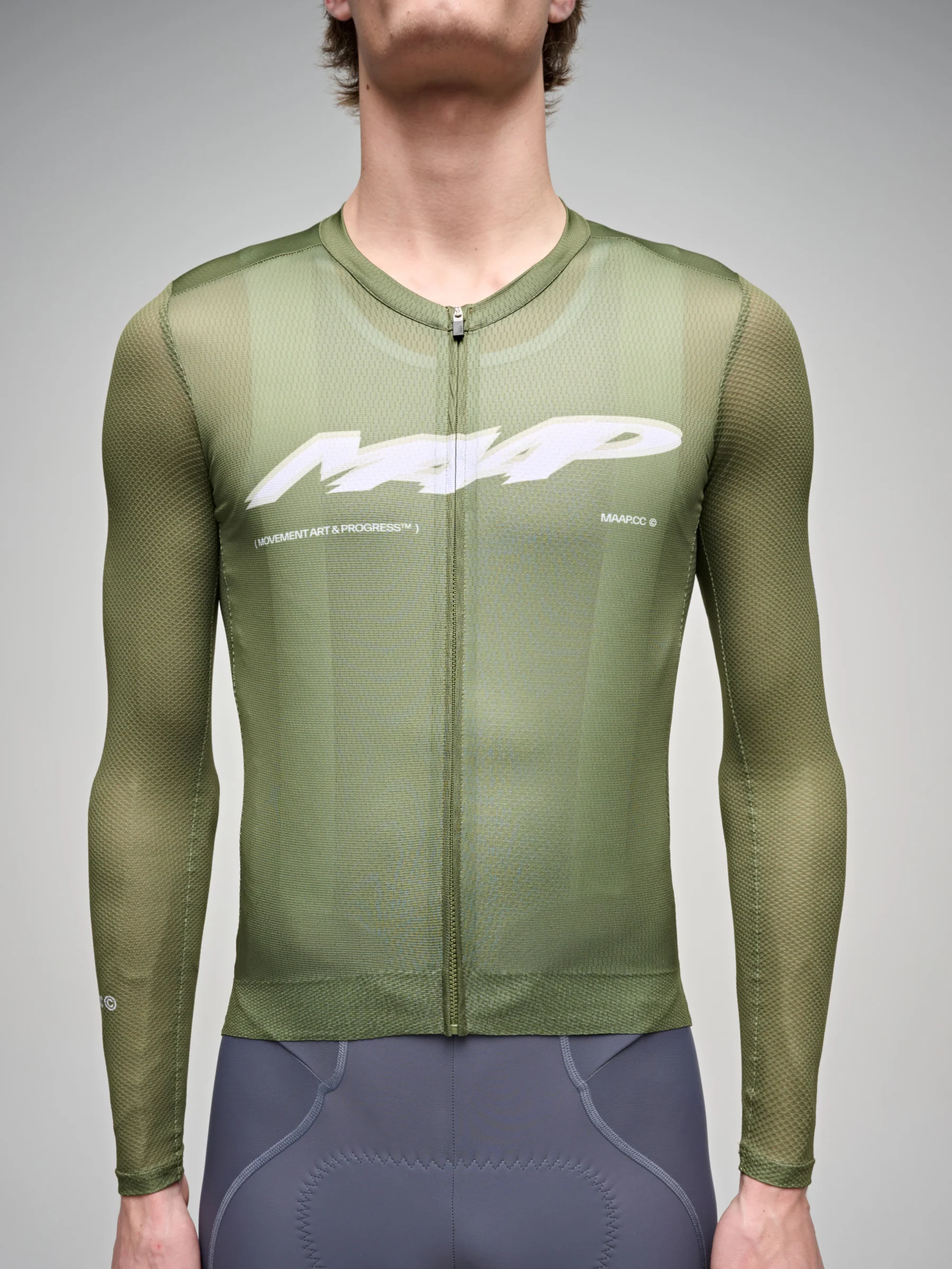 MAAP Evade Blaze Men's Pro Air Longsleeve Jersey 3.0 Jungle Green - Image 6