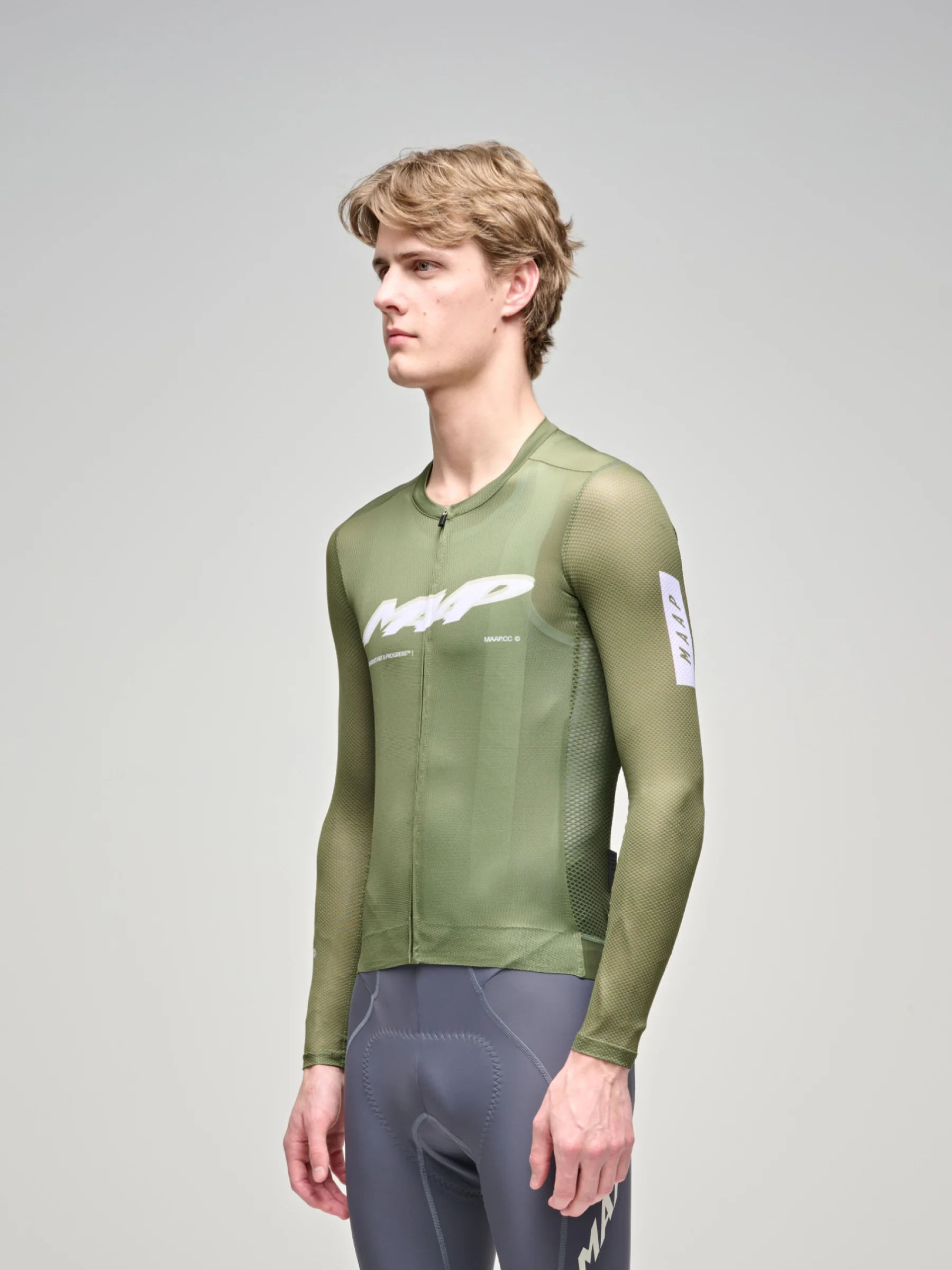 MAAP Evade Blaze Men's Pro Air Longsleeve Jersey 3.0 Jungle Green - Image 7