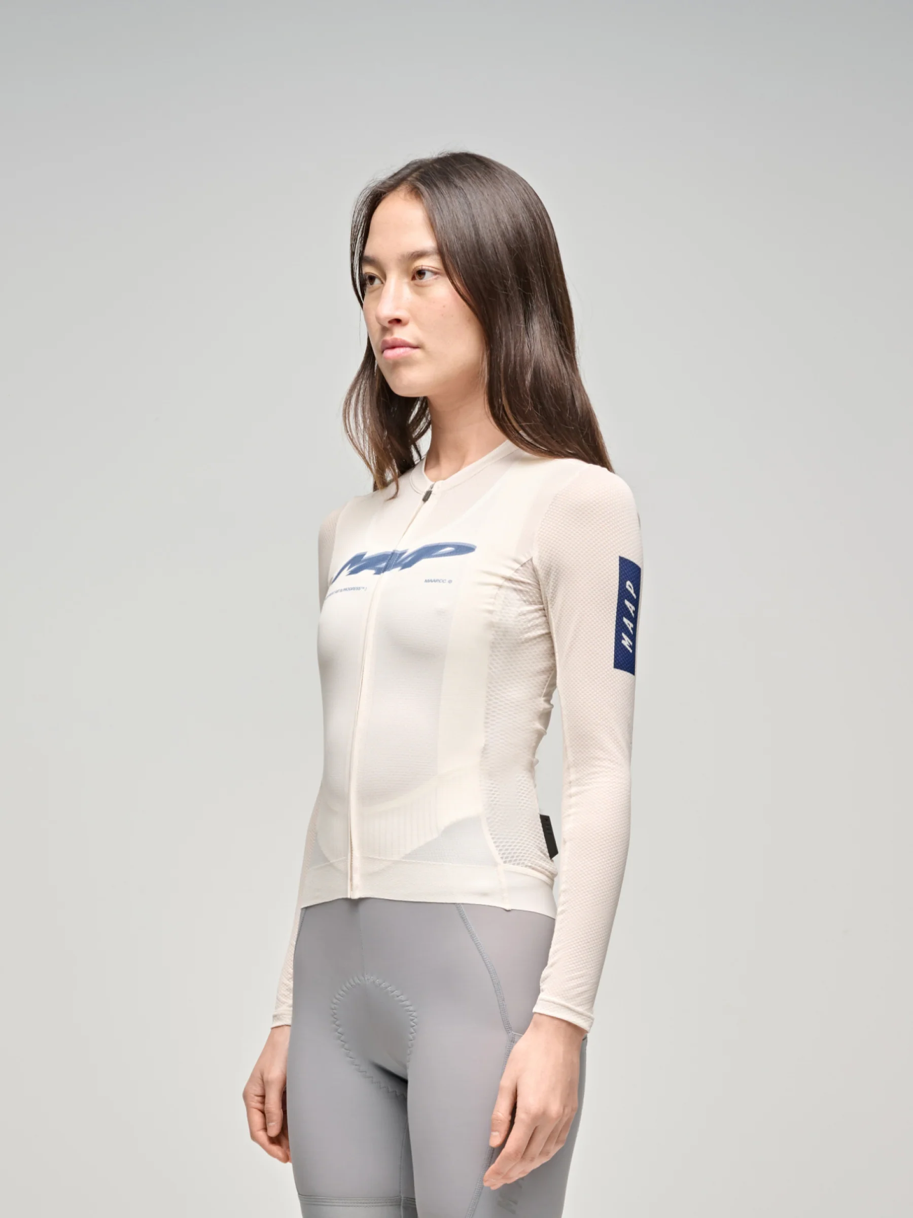 MAAP Evade Blaze Women's Pro Air Longsleeve Jersey 3.0 Vanilla - Image 2
