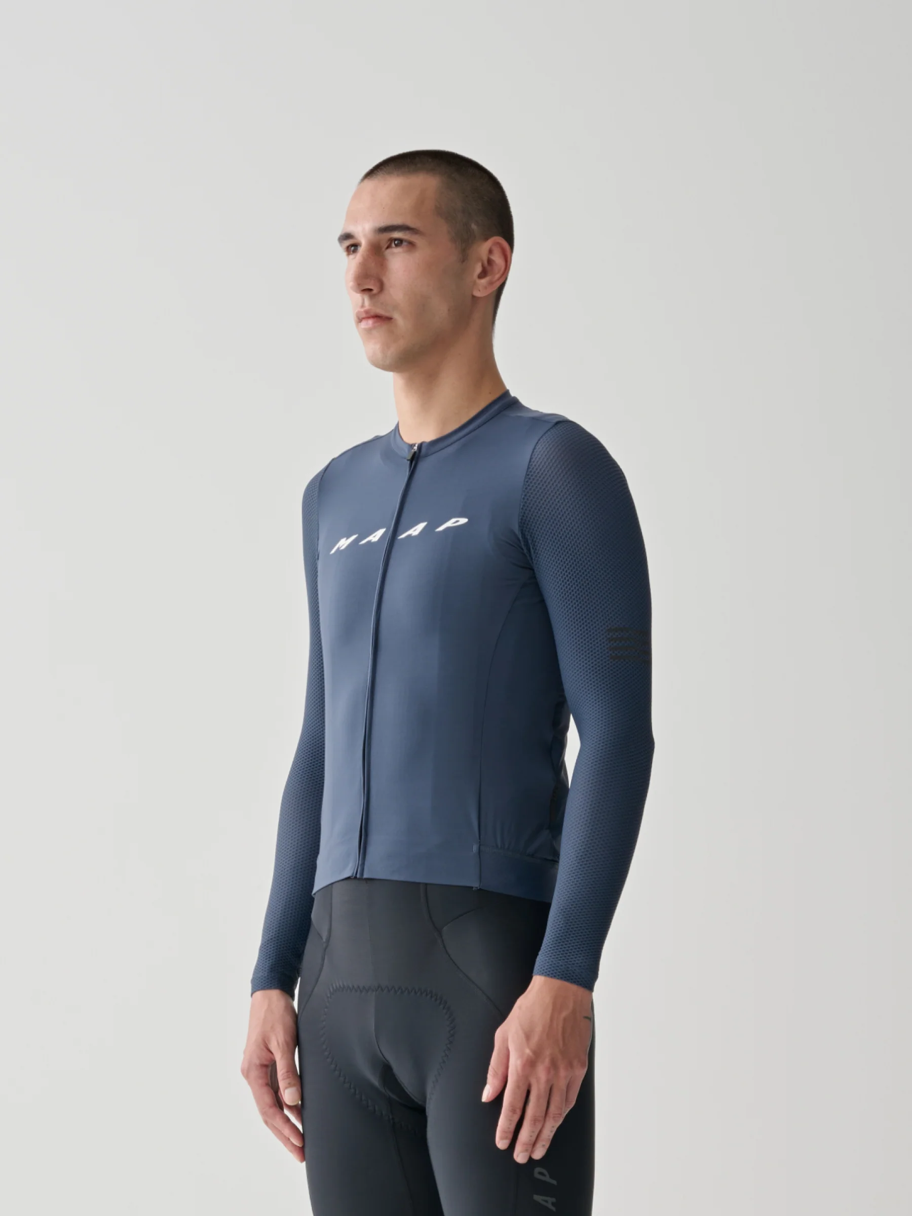 MAAP Evade Pro Base Men's Longsleeve Jersey 2.0 Midnight - Image 2