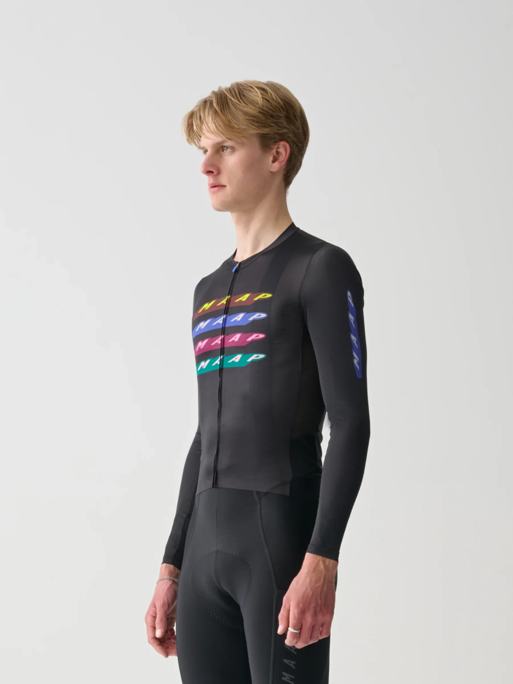 MAAP Evade X Pro Air Men's Longsleeve Jersey 2.0 Black - Image 2