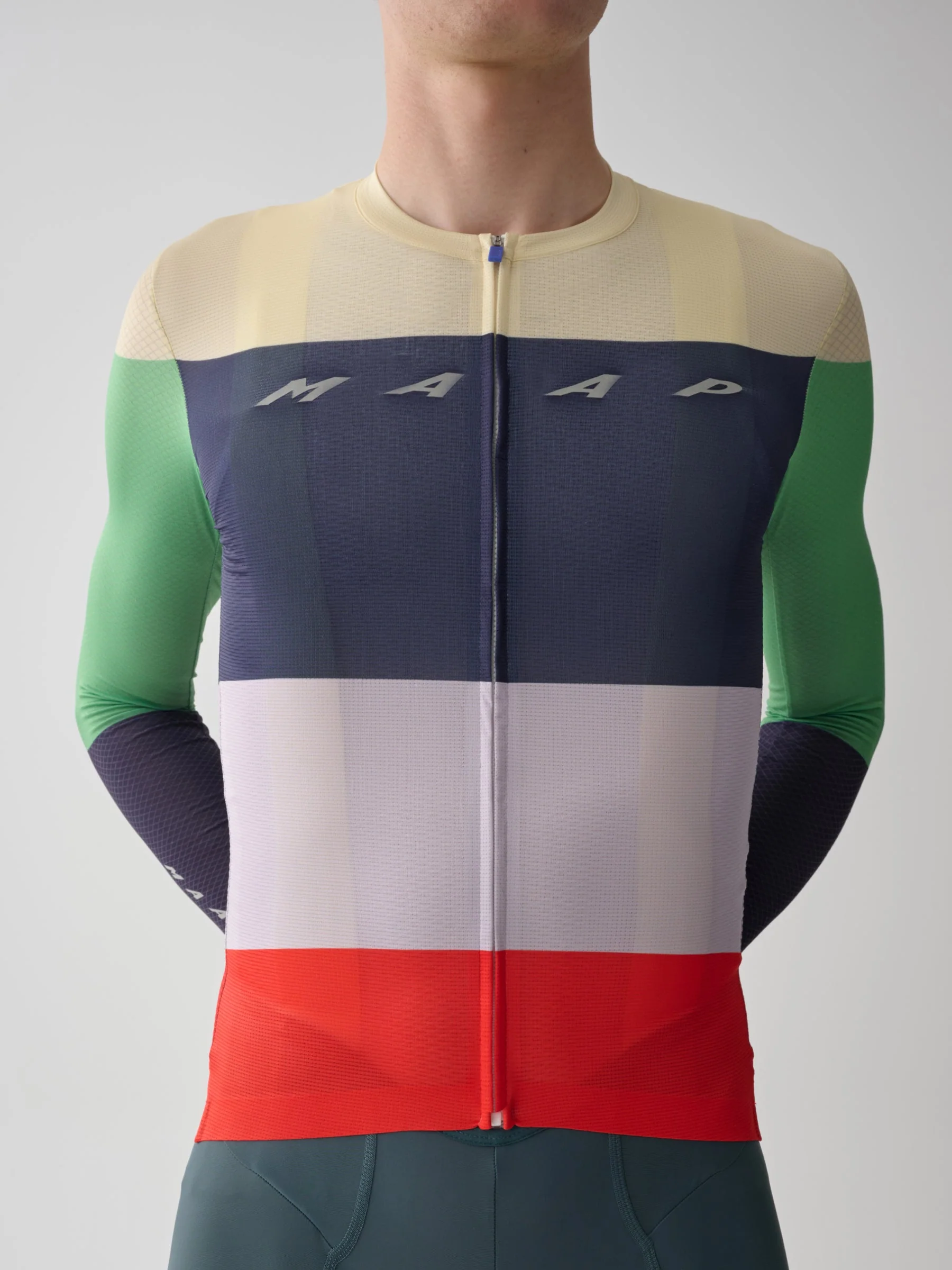 MAAP Level Pro Air Men's Longsleeve Jersey 2.0 Navy Mix - Image 3