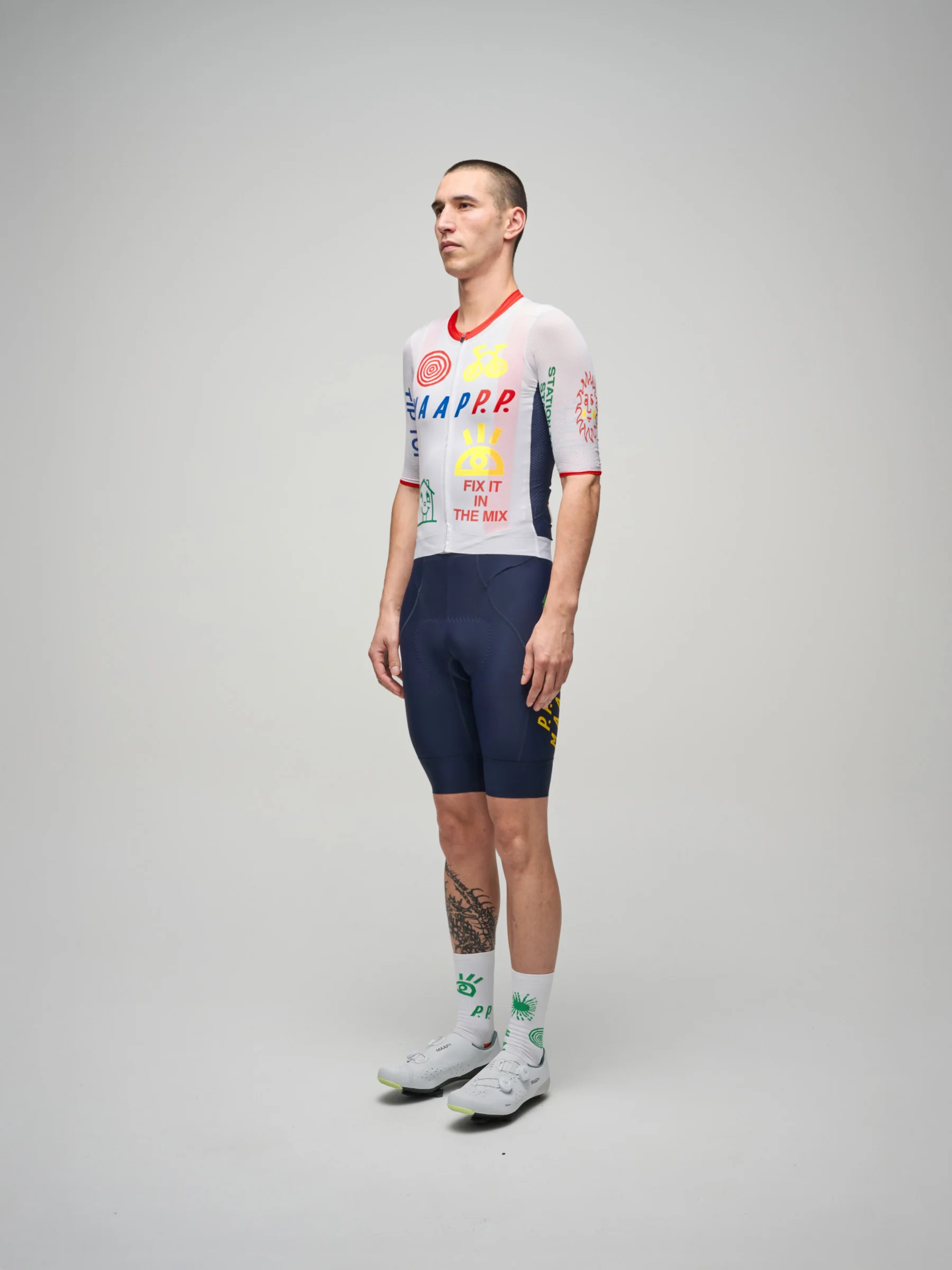MAAP x Public Possession Men's Team Bib Evo Cargo Navy - Image 2
