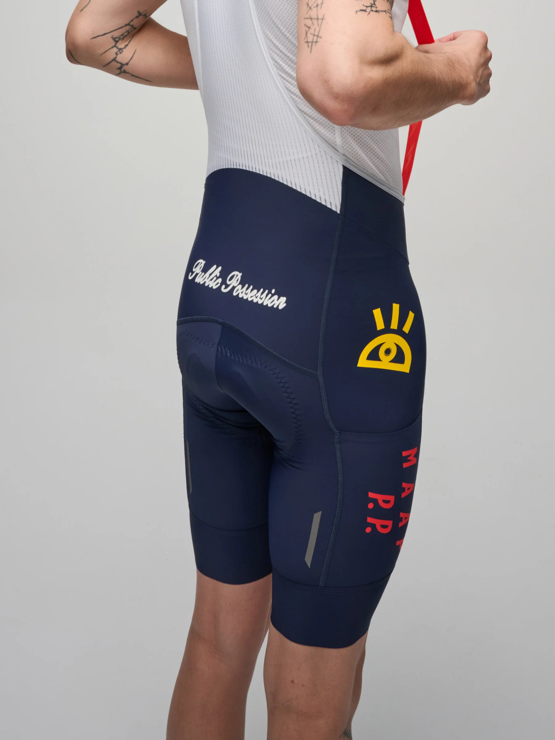 MAAP x Public Possession Men's Team Bib Evo Cargo Navy - Image 7