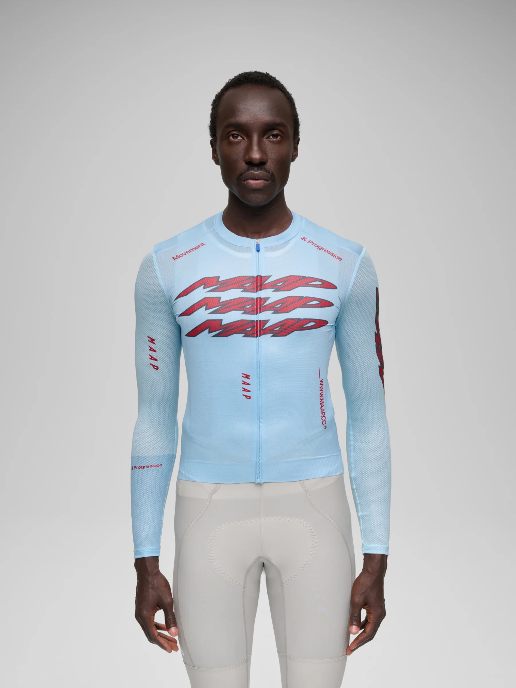 MAAP Pulse Men's Pro Air Longsleeve Jersey 3.0 Cerulean - Image 2