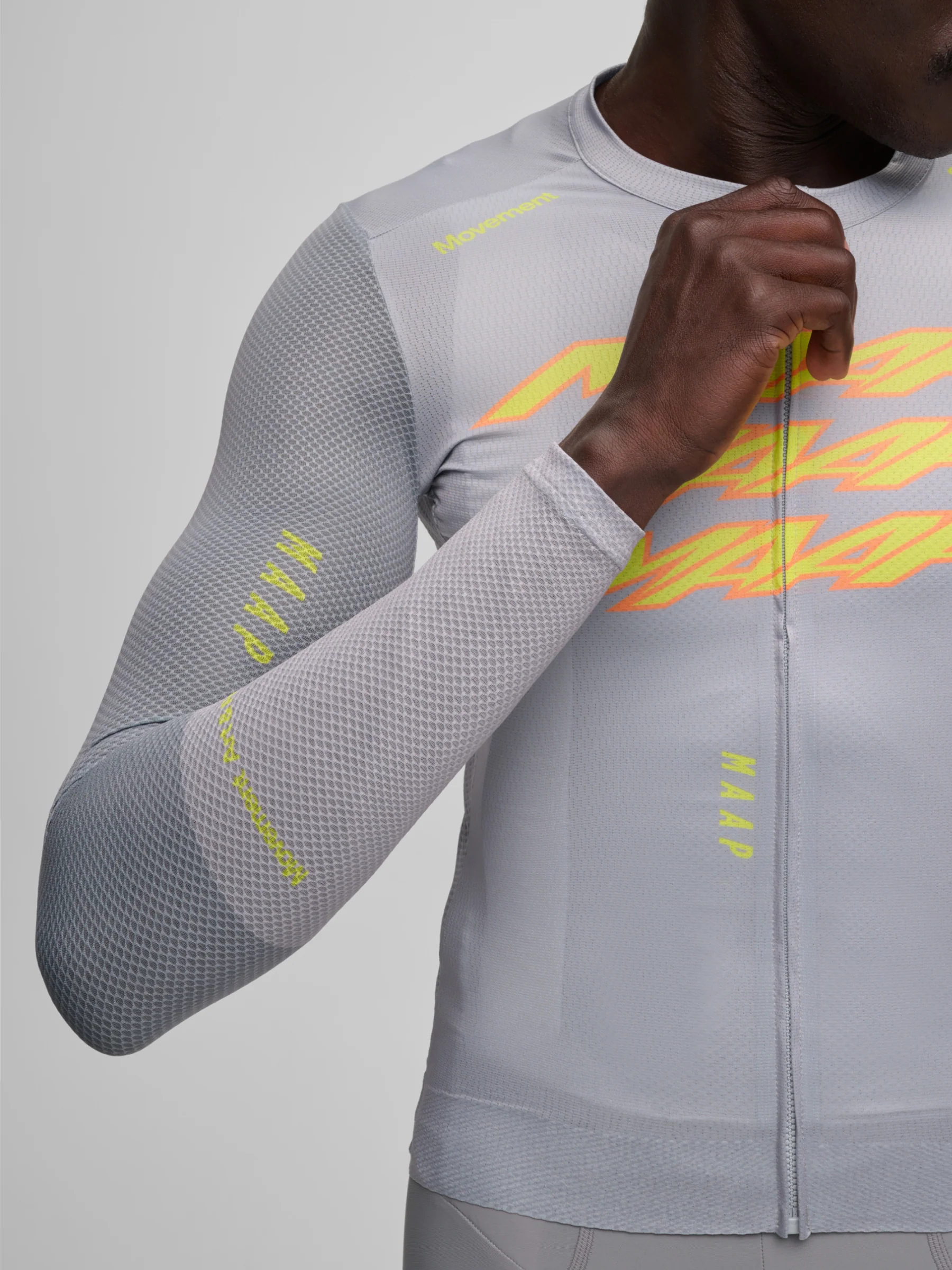 MAAP Pulse Men's Pro Air Longsleeve Jersey 3.0 Platinum Grey - Image 5