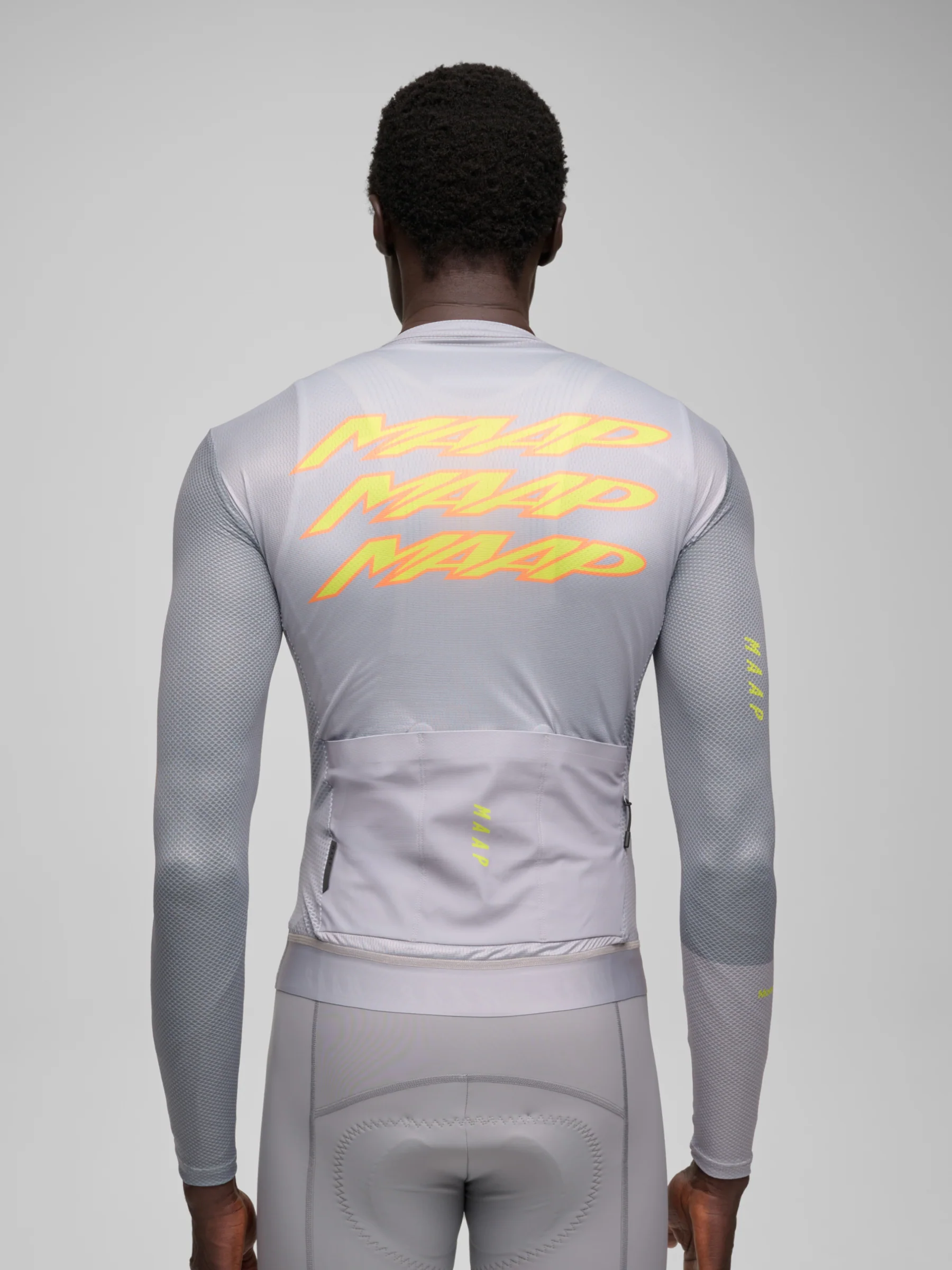 MAAP Pulse Men's Pro Air Longsleeve Jersey 3.0 Platinum Grey - Image 6