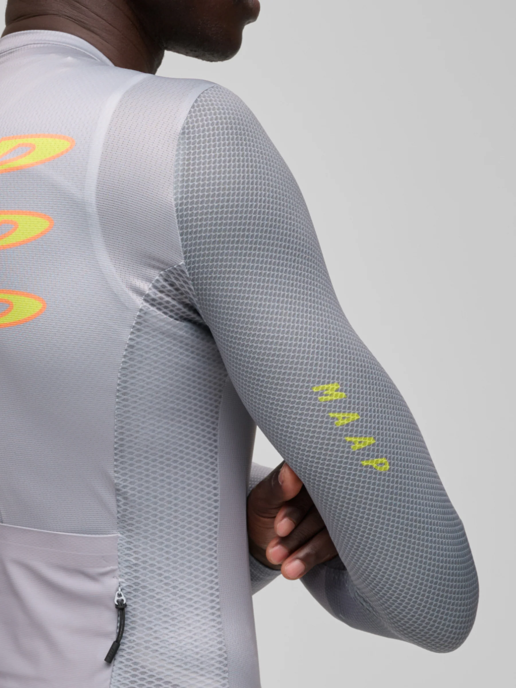 MAAP Pulse Men's Pro Air Longsleeve Jersey 3.0 Platinum Grey - Image 7