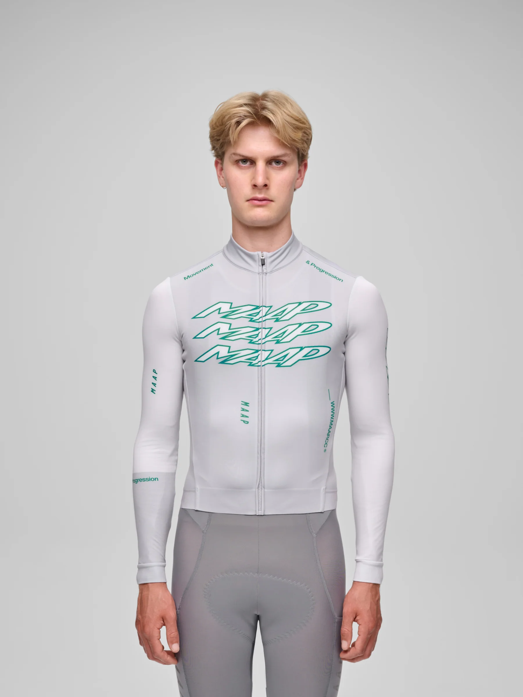 MAAP Pulse Men's Thermal Longsleeve Jersey Flint - Image 2