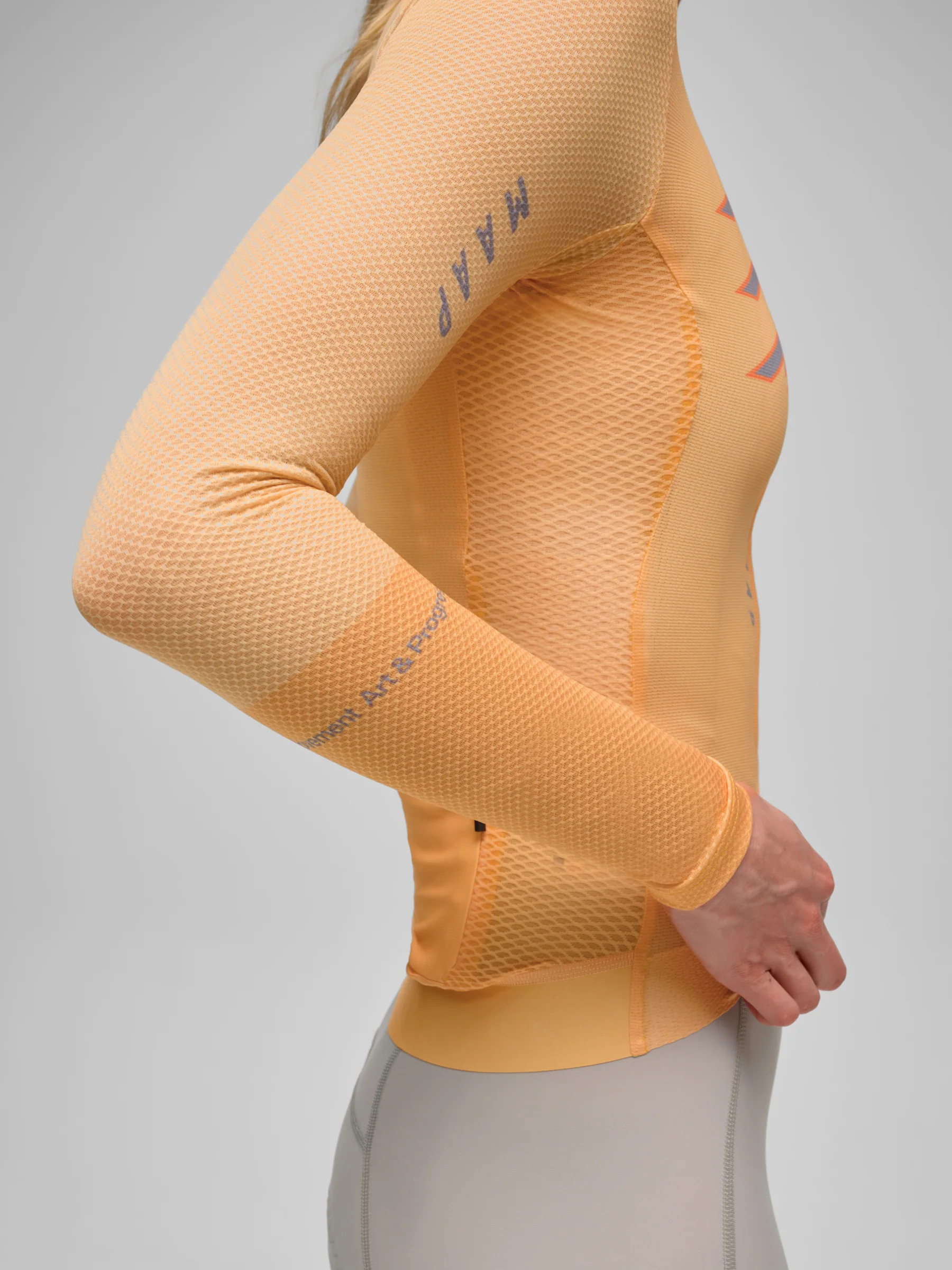 MAAP Pulse Women's Pro Air Longsleeve Jersey Shadow Melon - Image 6