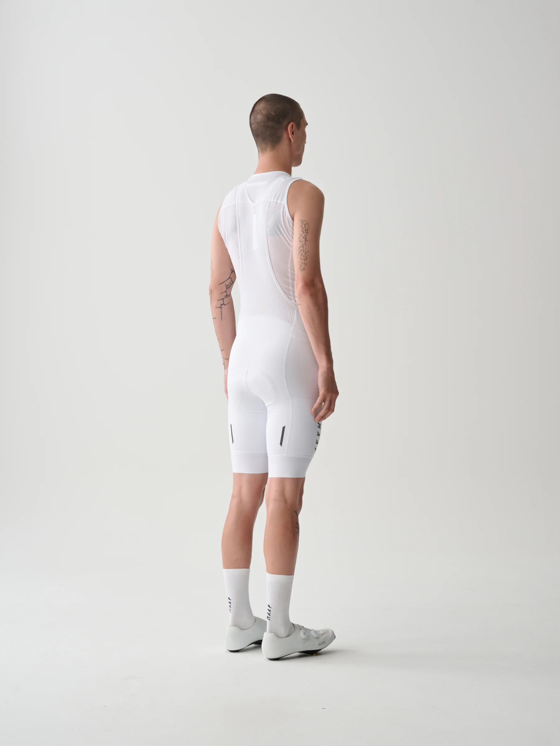 MAAP Team Evo Men's Cargo Bib Shorts White - Image 4