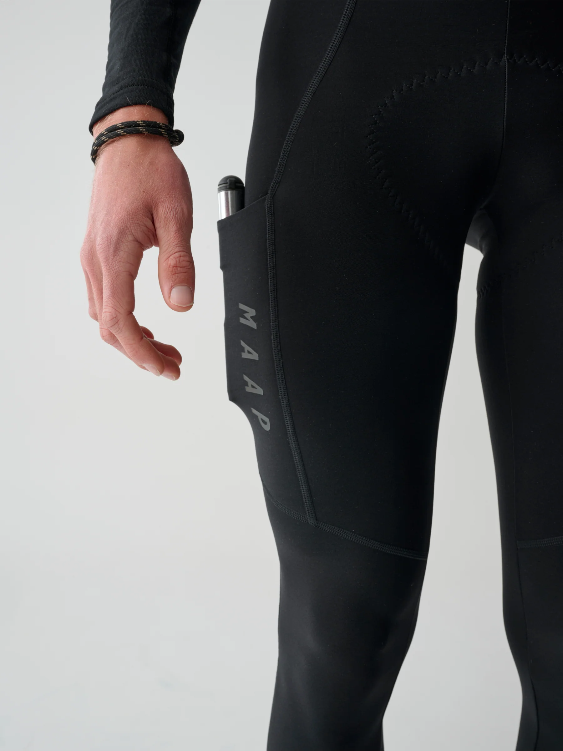 MAAP Team Evo Men's Thermal Bib Cargo Tights Black - Image 6