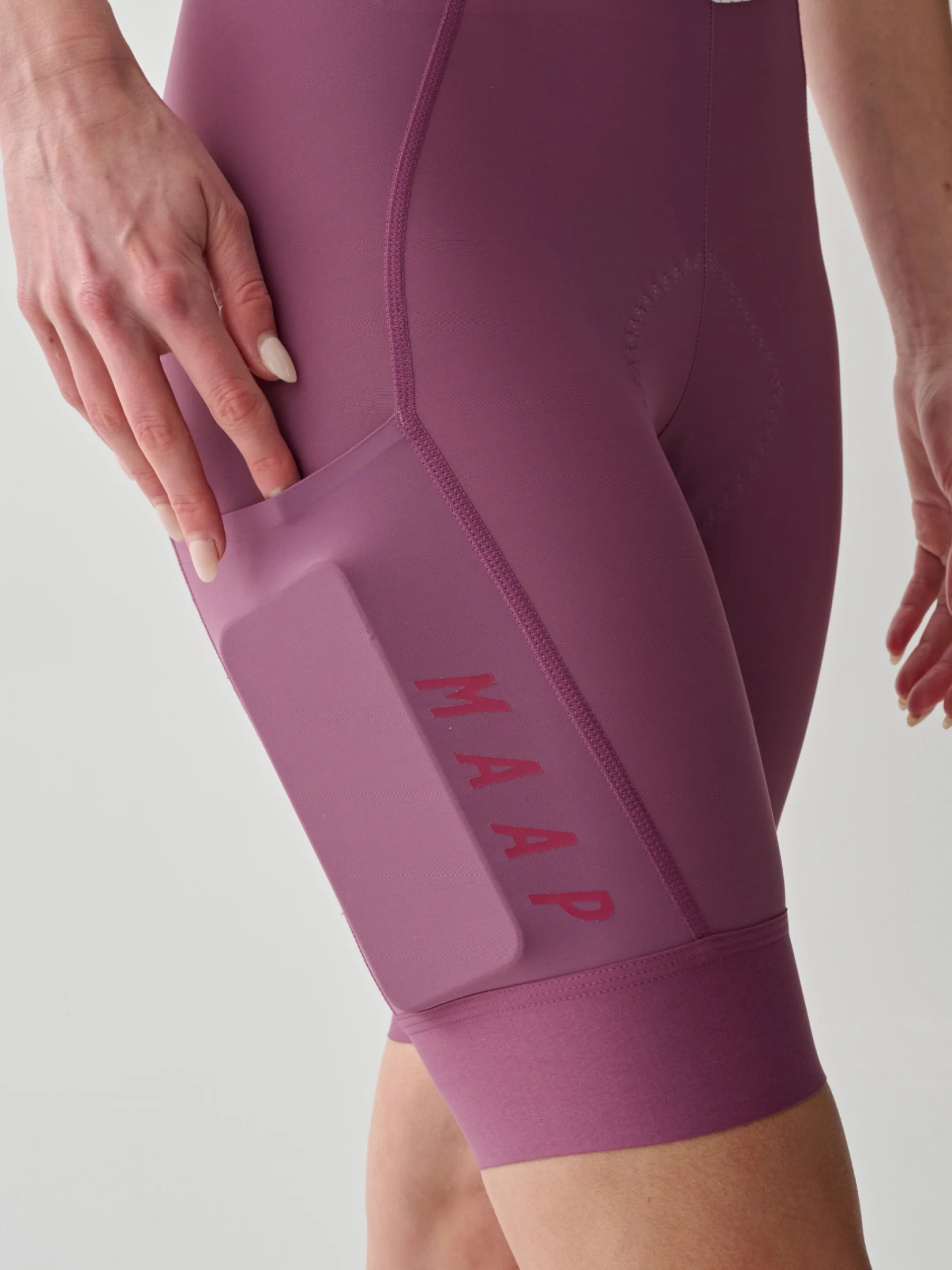 MAAP Team Evo Women's Cargo Bib Shorts Mauve - Image 4