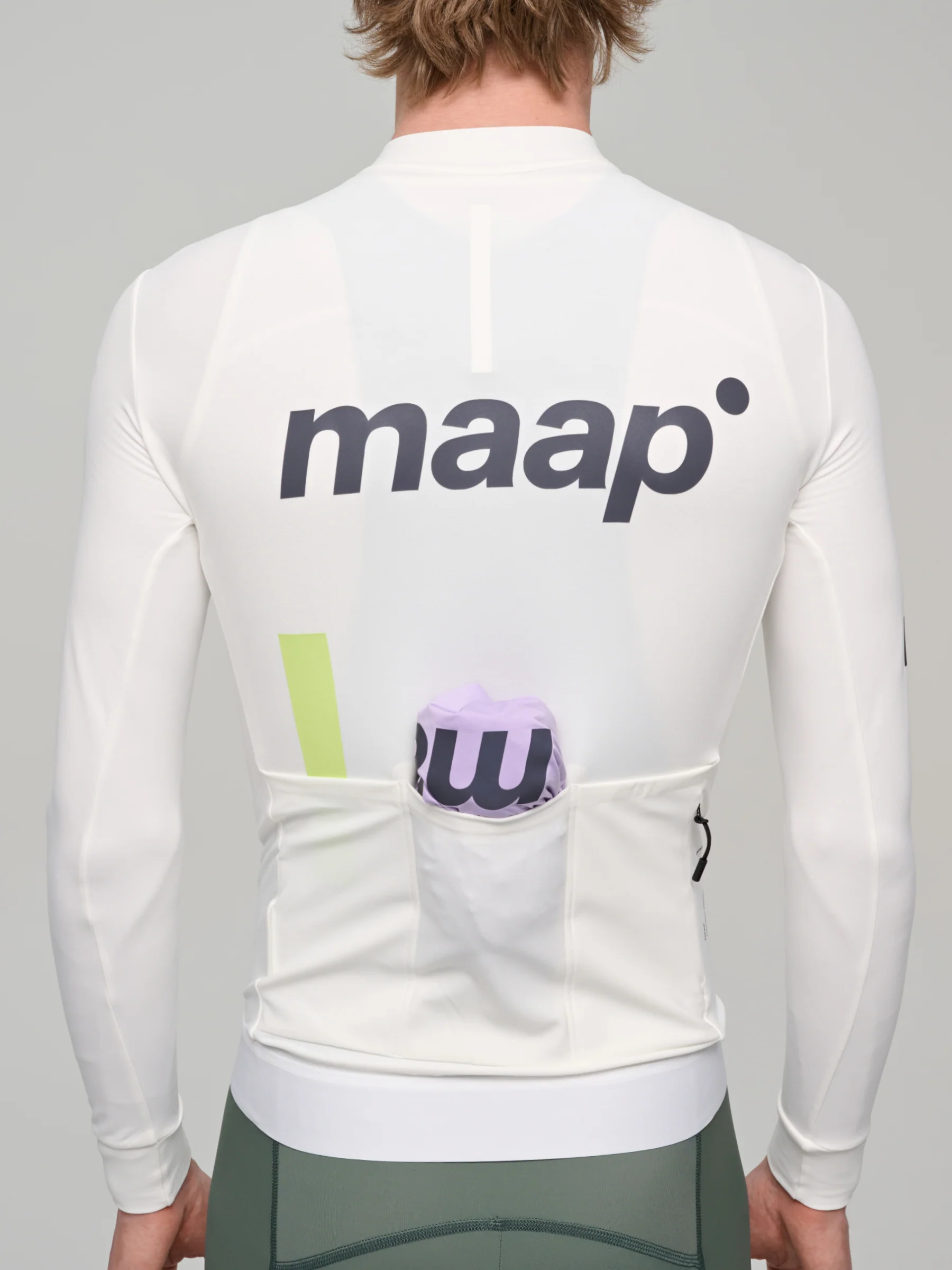 MAAP Training Men's Thermal Longsleeve Jersey White - Image 4