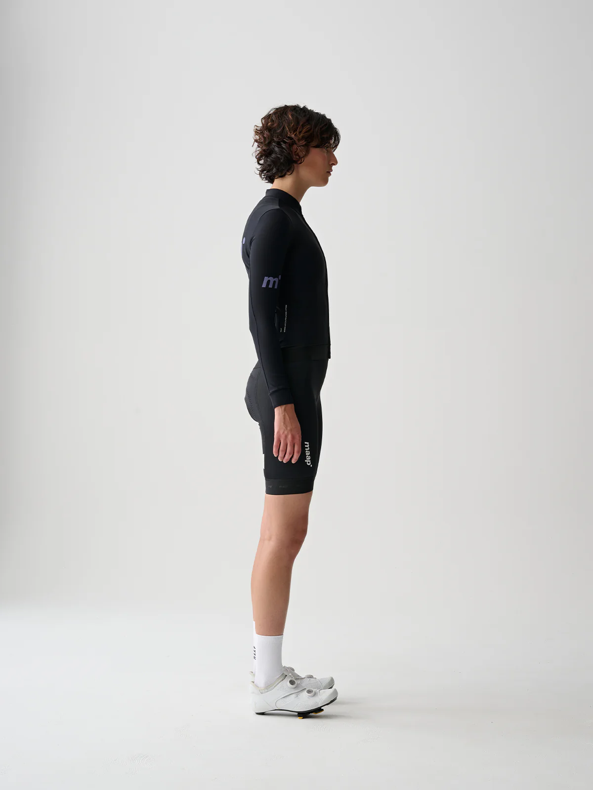 MAAP Training Women's Thermal Longsleeve Jersey Black/Lavender - Image 3