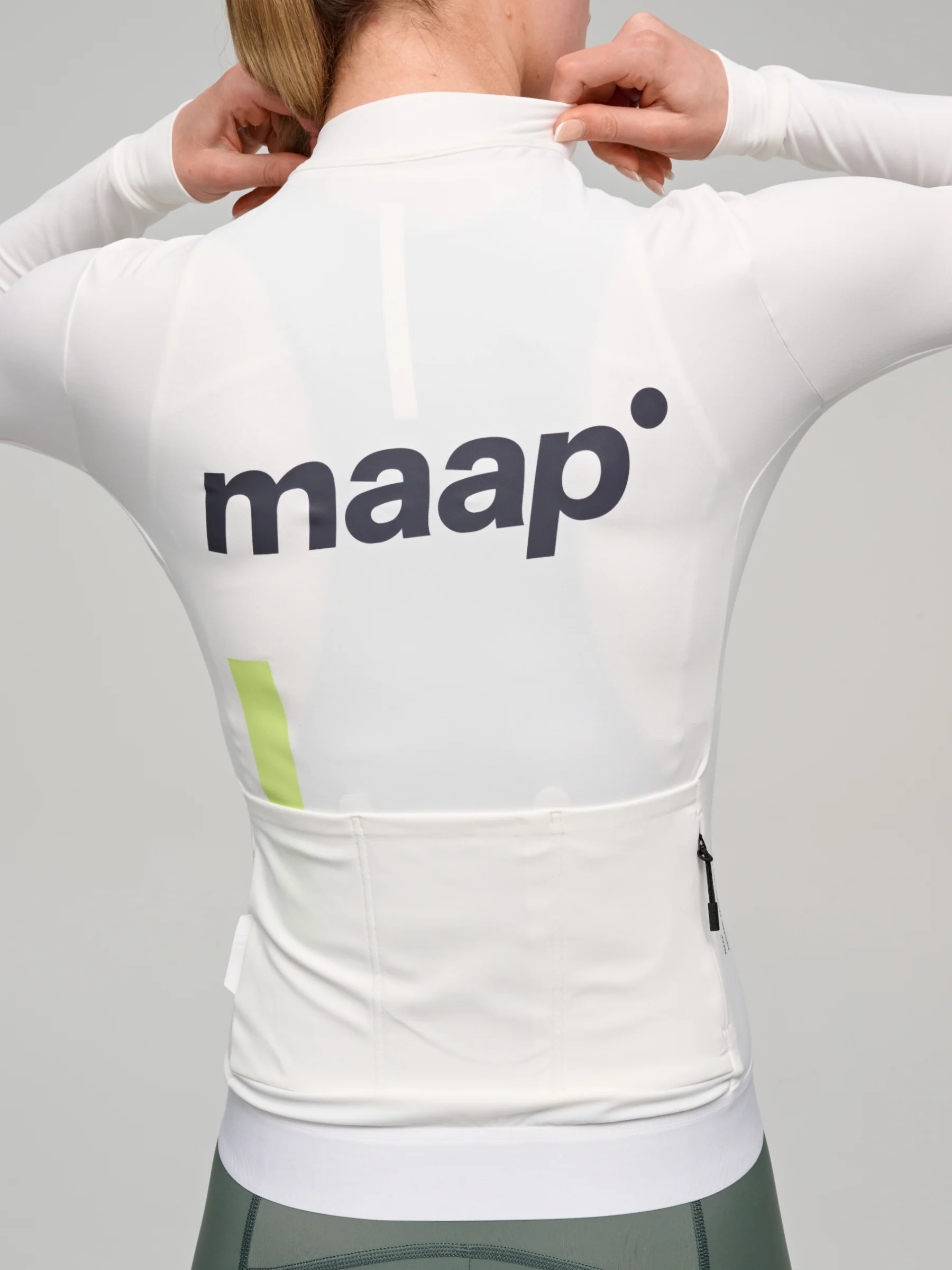 MAAP Training Women's Thermal Longsleeve Jersey White - Image 6
