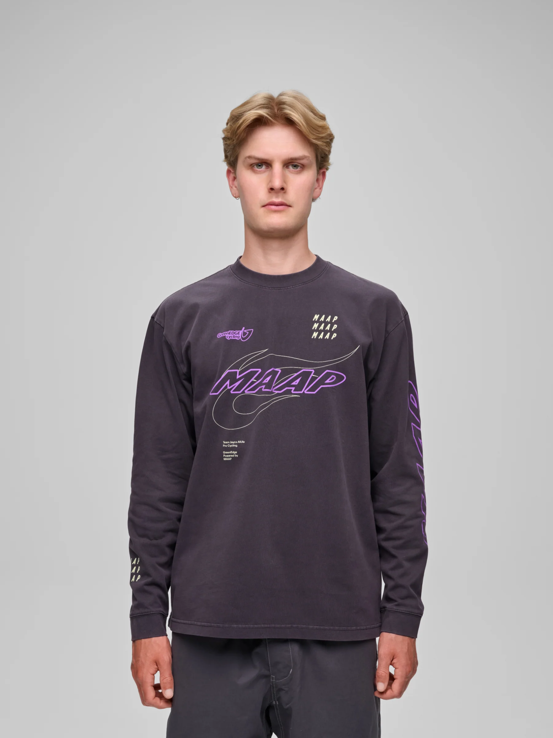 MAAP WorldTour 26 Longsleeve Tee Glow Ink - Image 2