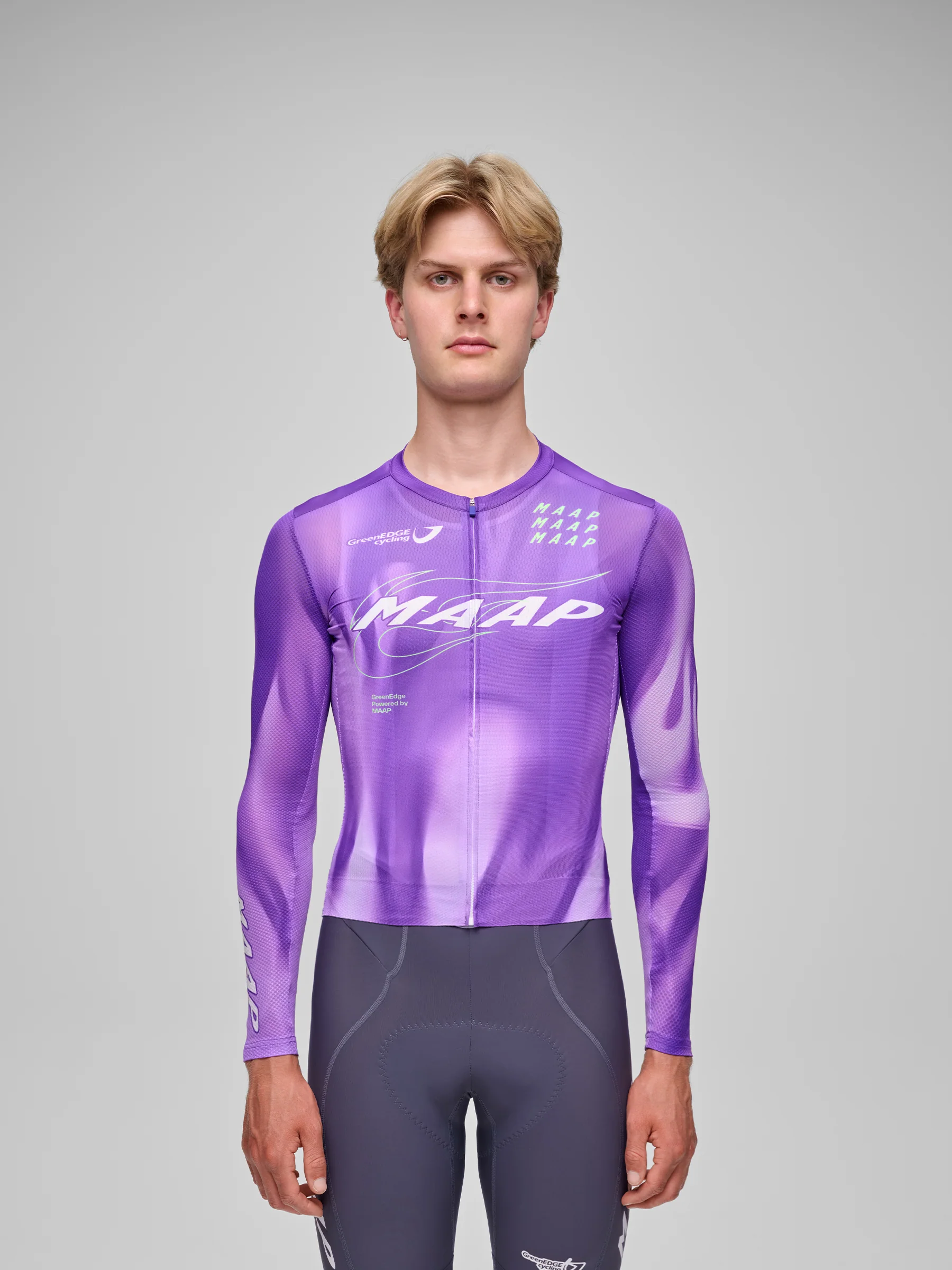 MAAP WorldTour 26 Men's Pro Air Longsleeve Jersey 3.0 Electric Purple - Image 2