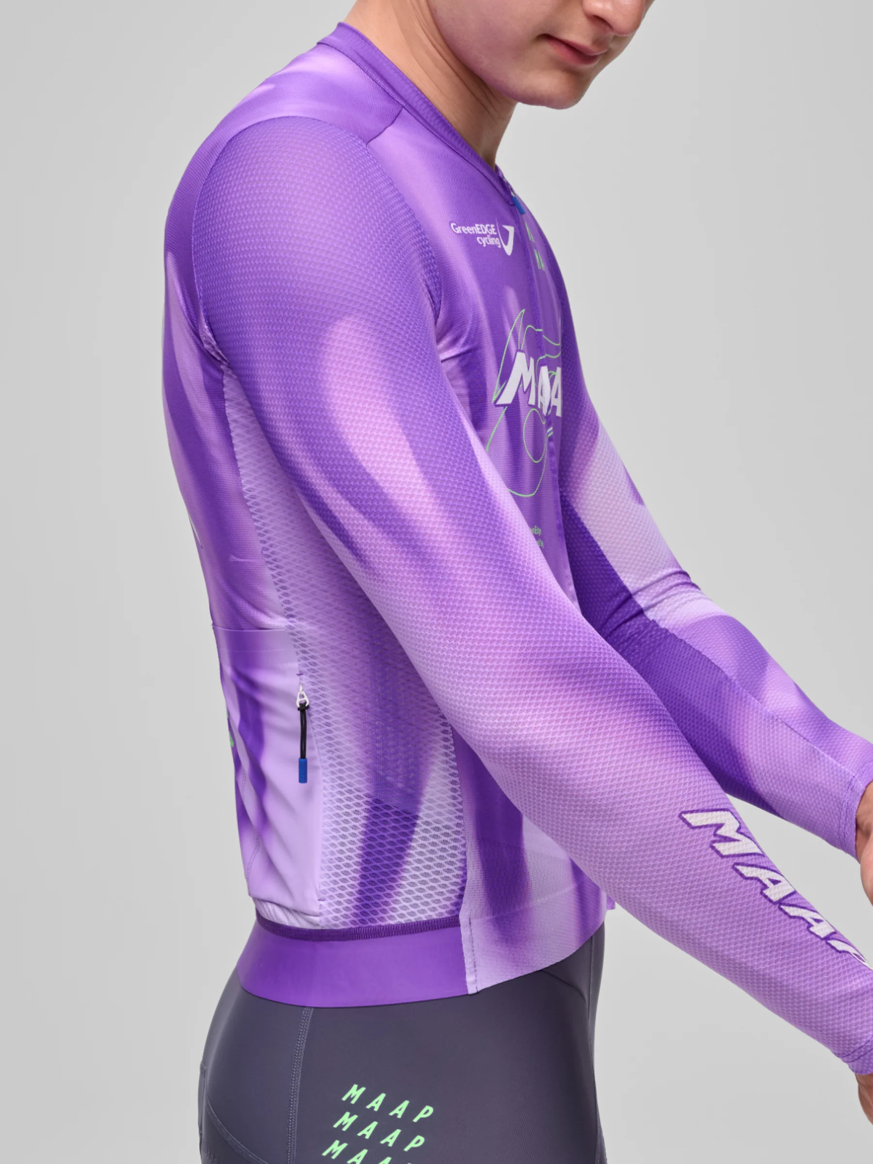 MAAP WorldTour 26 Men's Pro Air Longsleeve Jersey 3.0 Electric Purple - Image 7