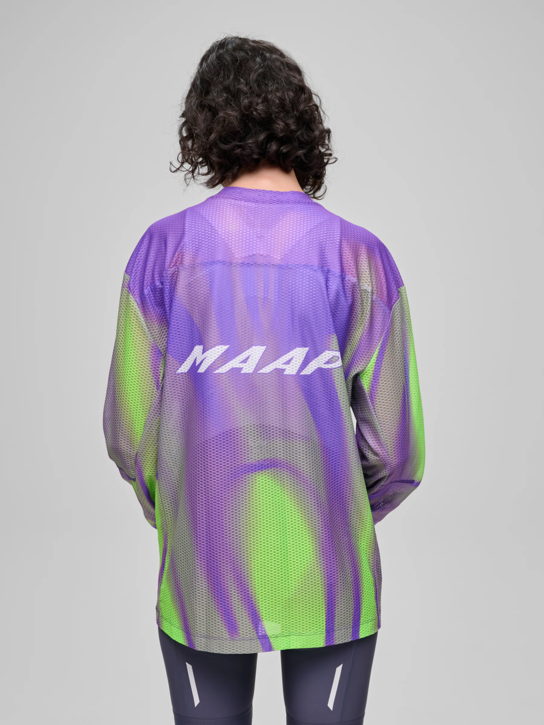 MAAP WorldTour 26 Mesh Longsleeve Tee Blackout Glow - Image 5