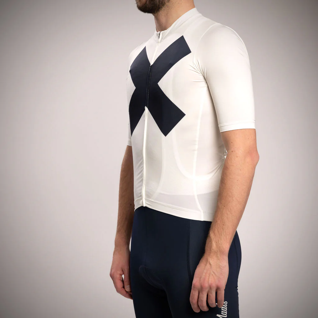 Maats Amsterdam Men's Jersey 2.0 Off-White/Navy - Image 3