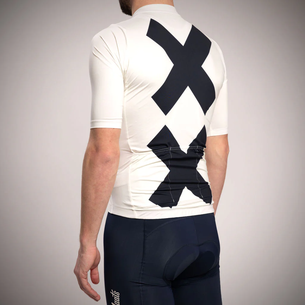 Maats Amsterdam Men's Jersey 2.0 Off-White/Navy - Image 4