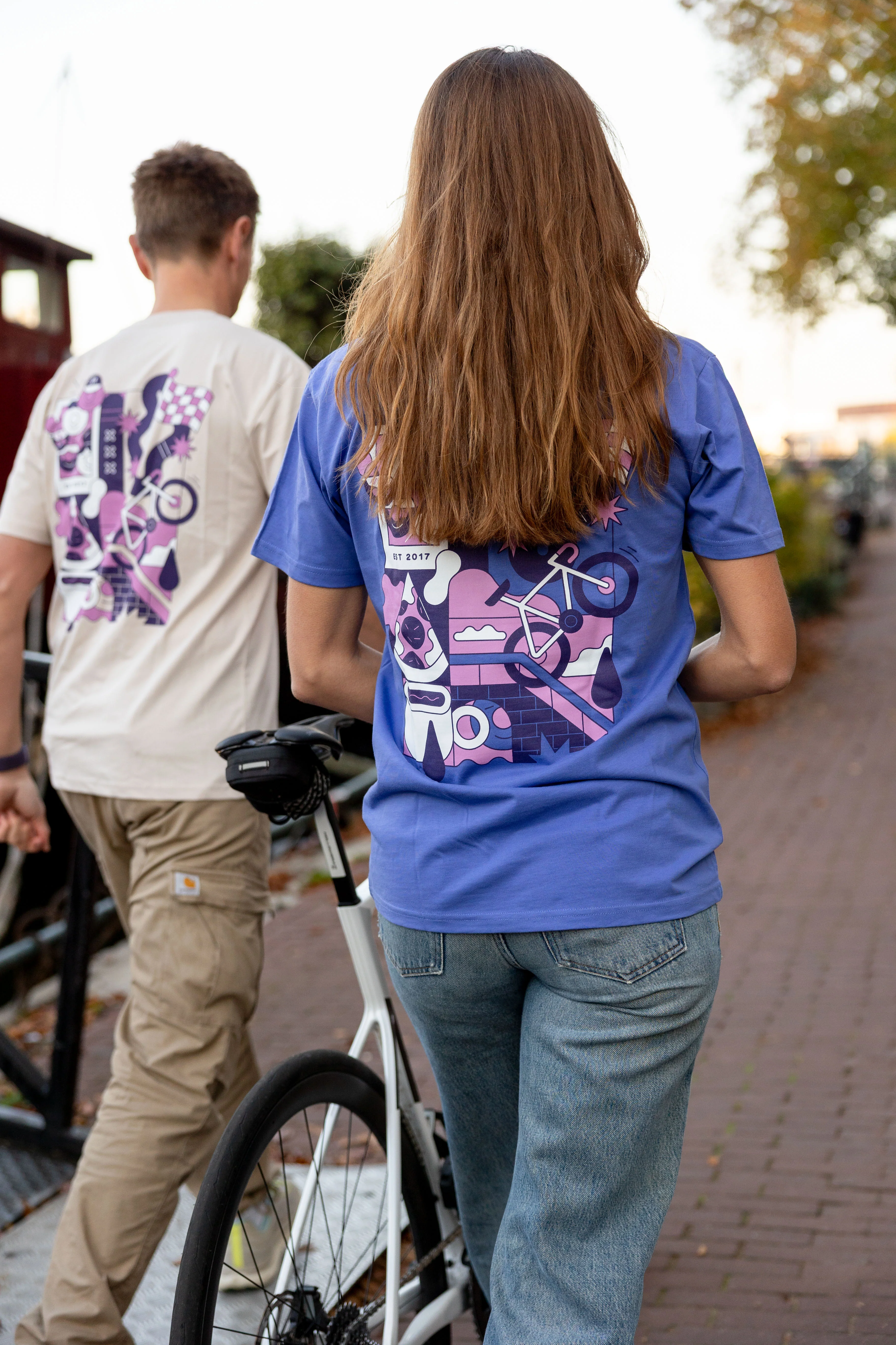Maats Festive AMS T-Shirt Purple - Image 4