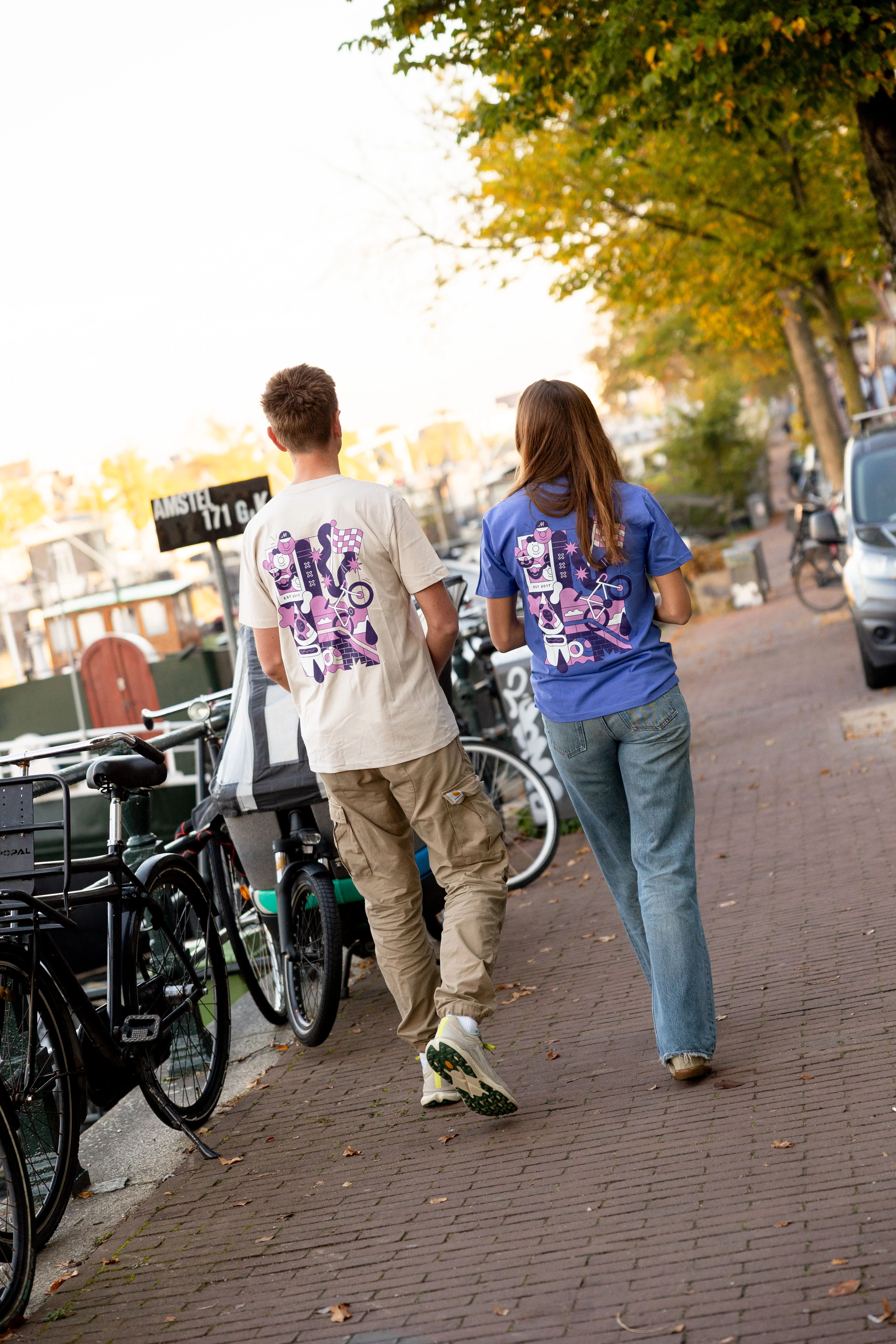 Maats Festive AMS T-Shirt Purple - Image 7