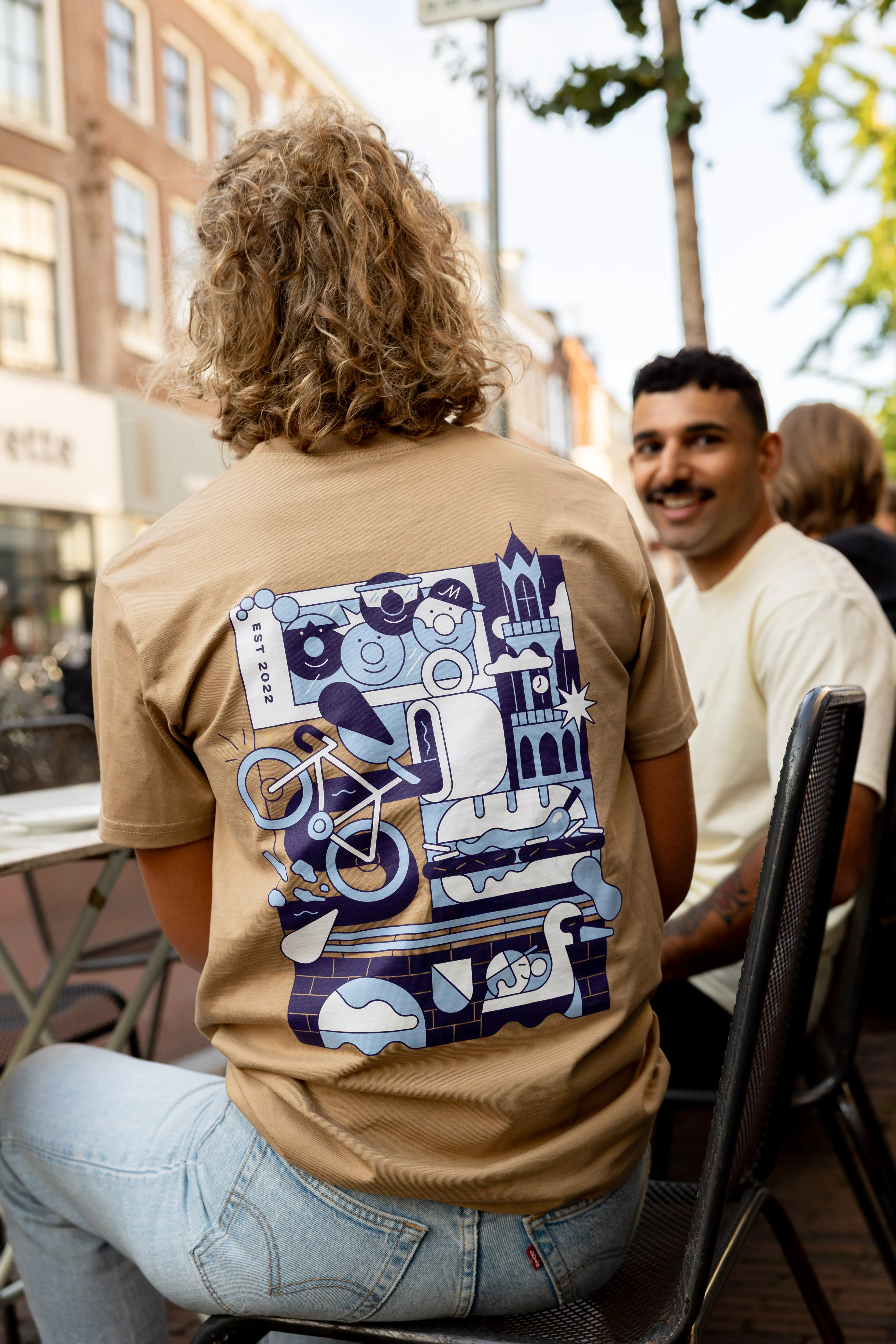 Maats Festive UTR T-Shirt Khaki - Image 5