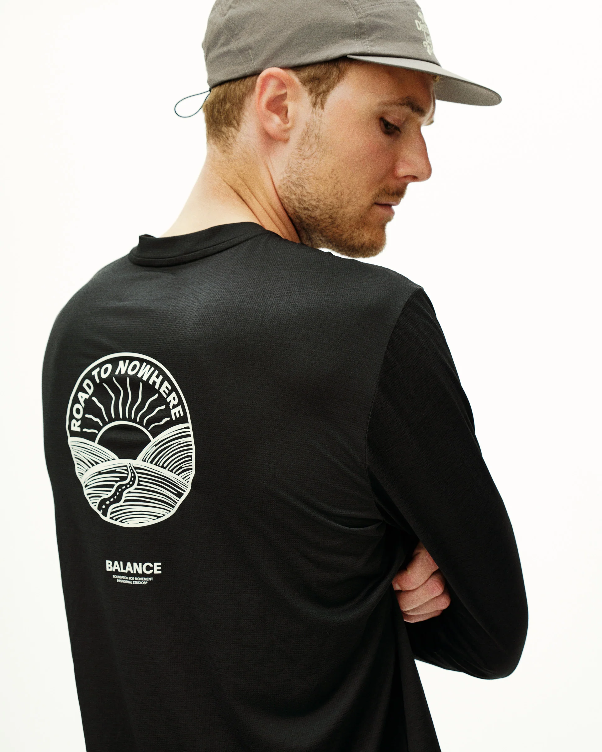 PNS Balance Men's Longsleeve T-shirt Black - Image 2