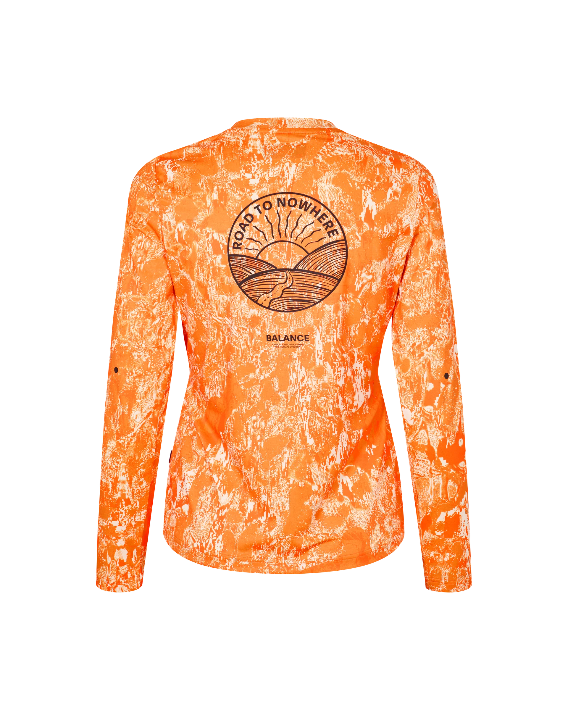 PNS Balance Women's Longsleeve T-shirt Orange AOP - Image 2