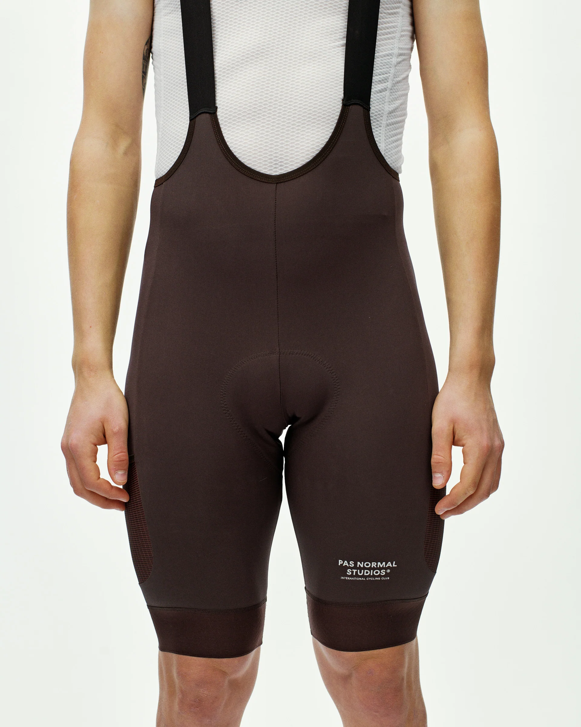PNS Escapism Men's Cargo Bib Shorts Dark Red - Image 10