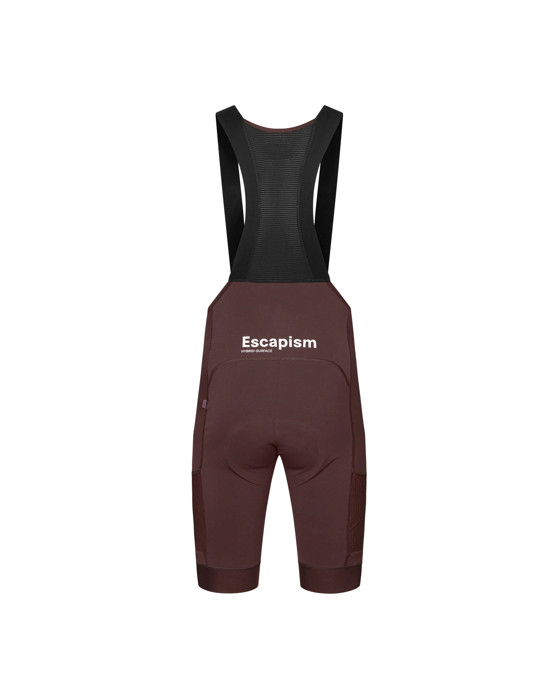 PNS Escapism Men's Cargo Bib Shorts Dark Red - Image 3