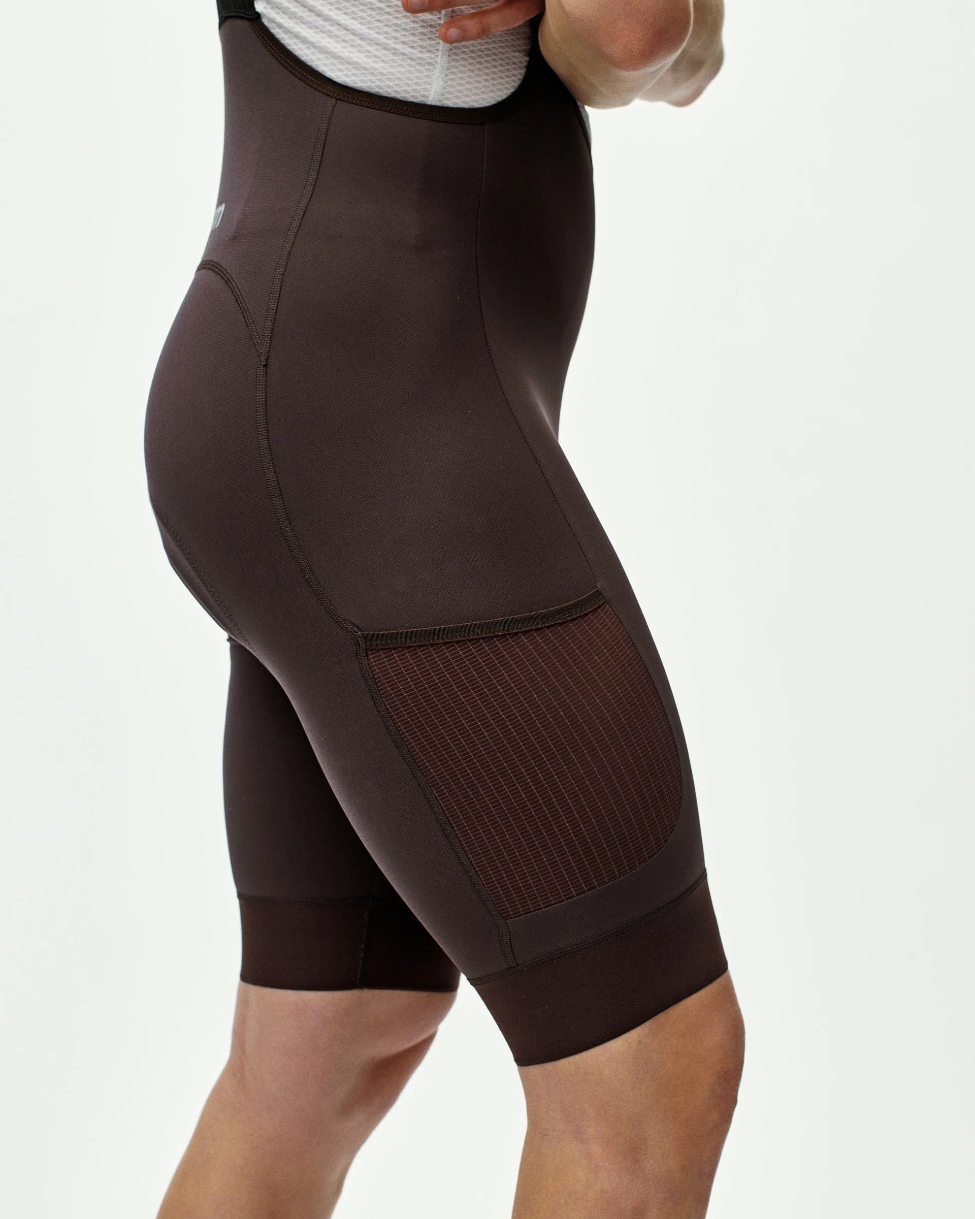 PNS Escapism Men's Cargo Bib Shorts Dark Red - Image 7