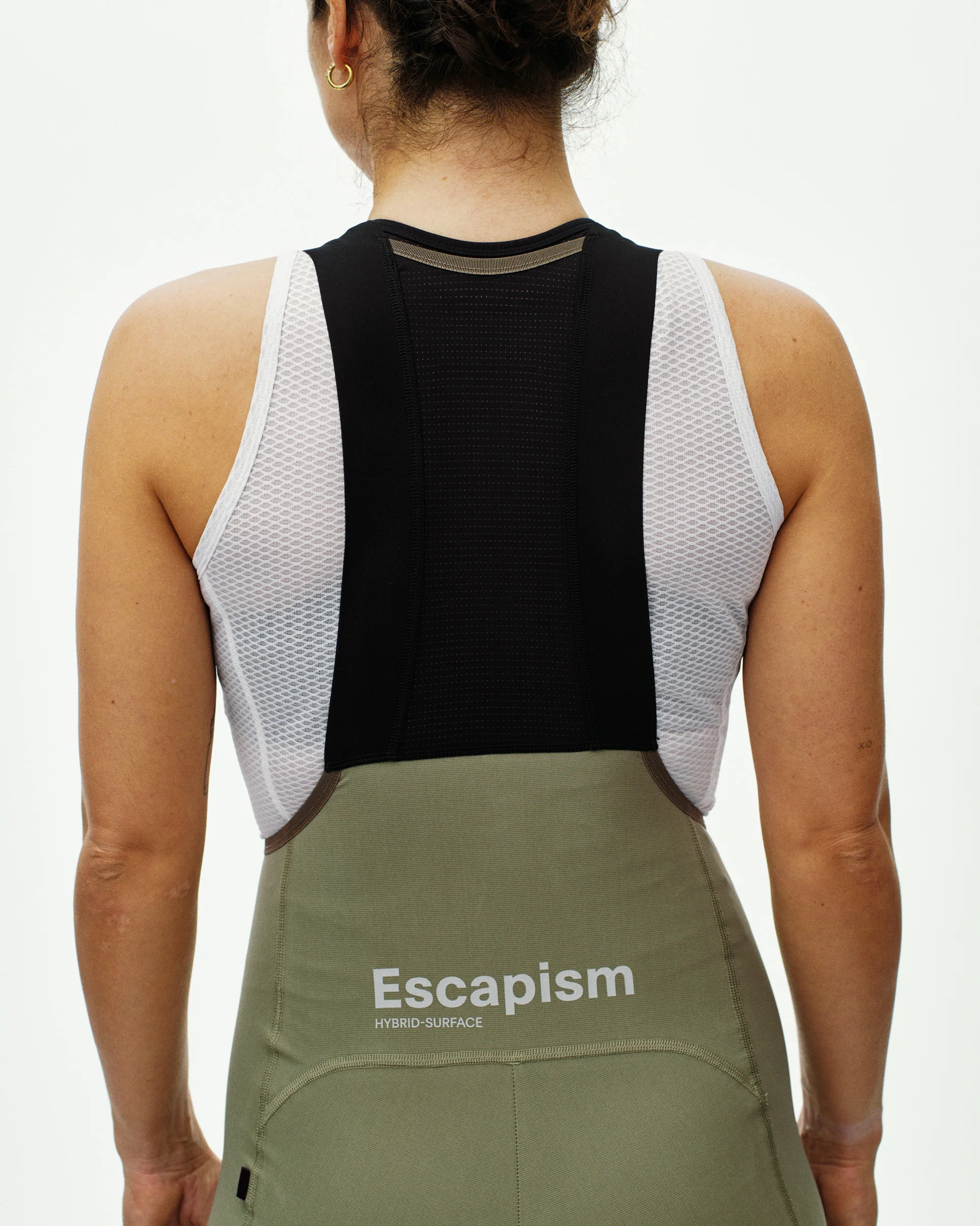 PNS Escapism Women's Cargo Bib Shorts Light Olive - Image 6