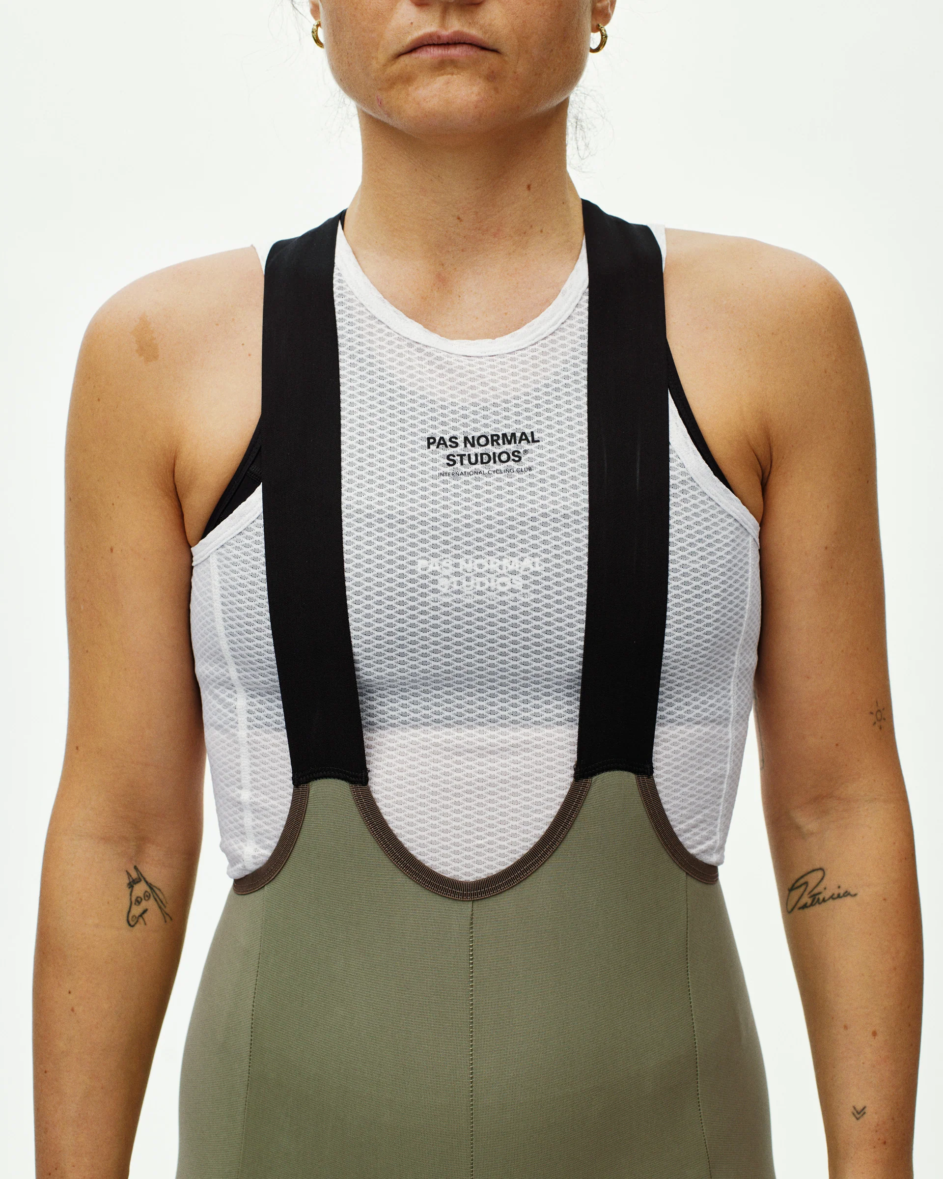 PNS Escapism Women's Cargo Bib Shorts Light Olive - Image 8