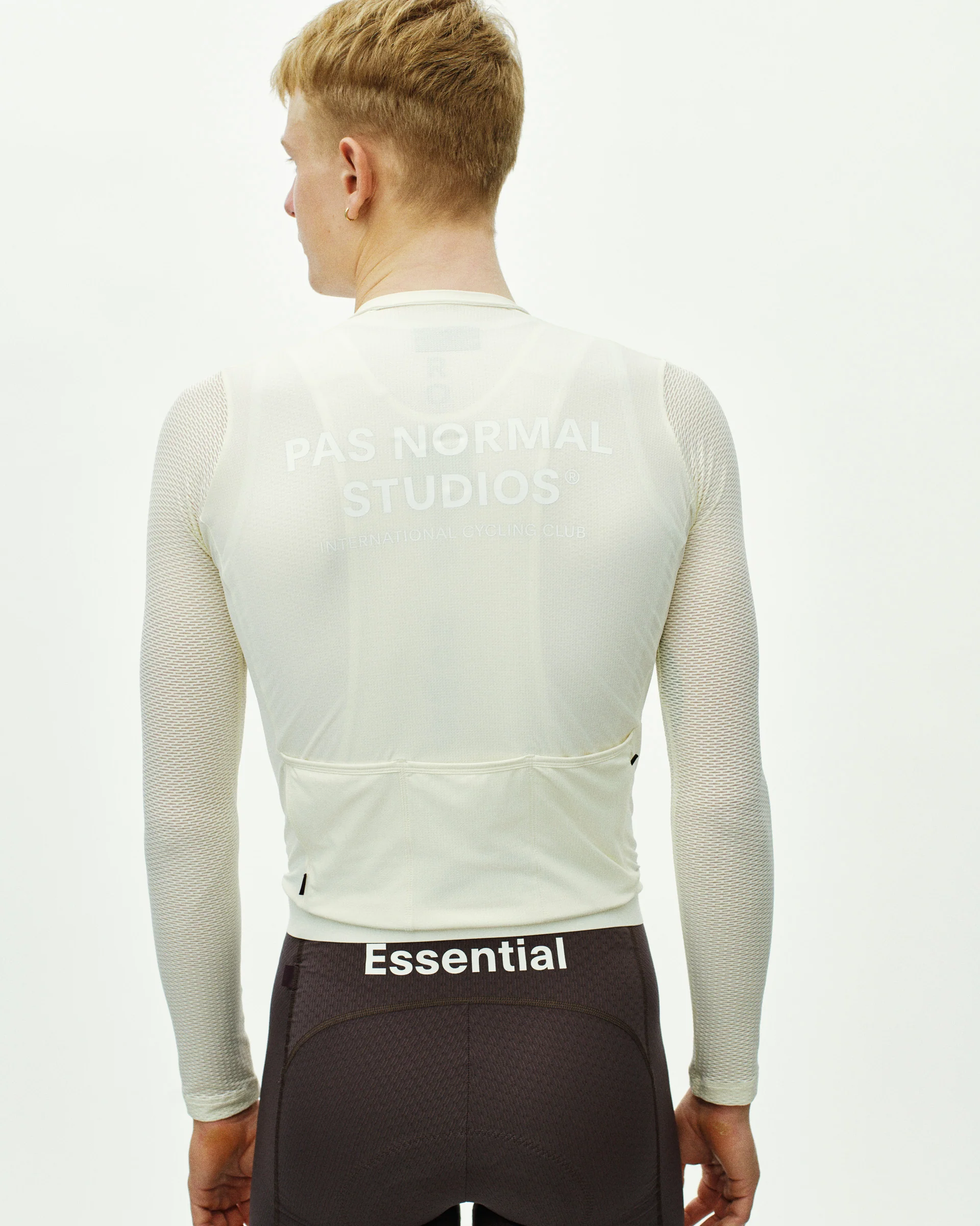 PNS Essential Light Men's Long Sleeve Jersey Off White - Image 4