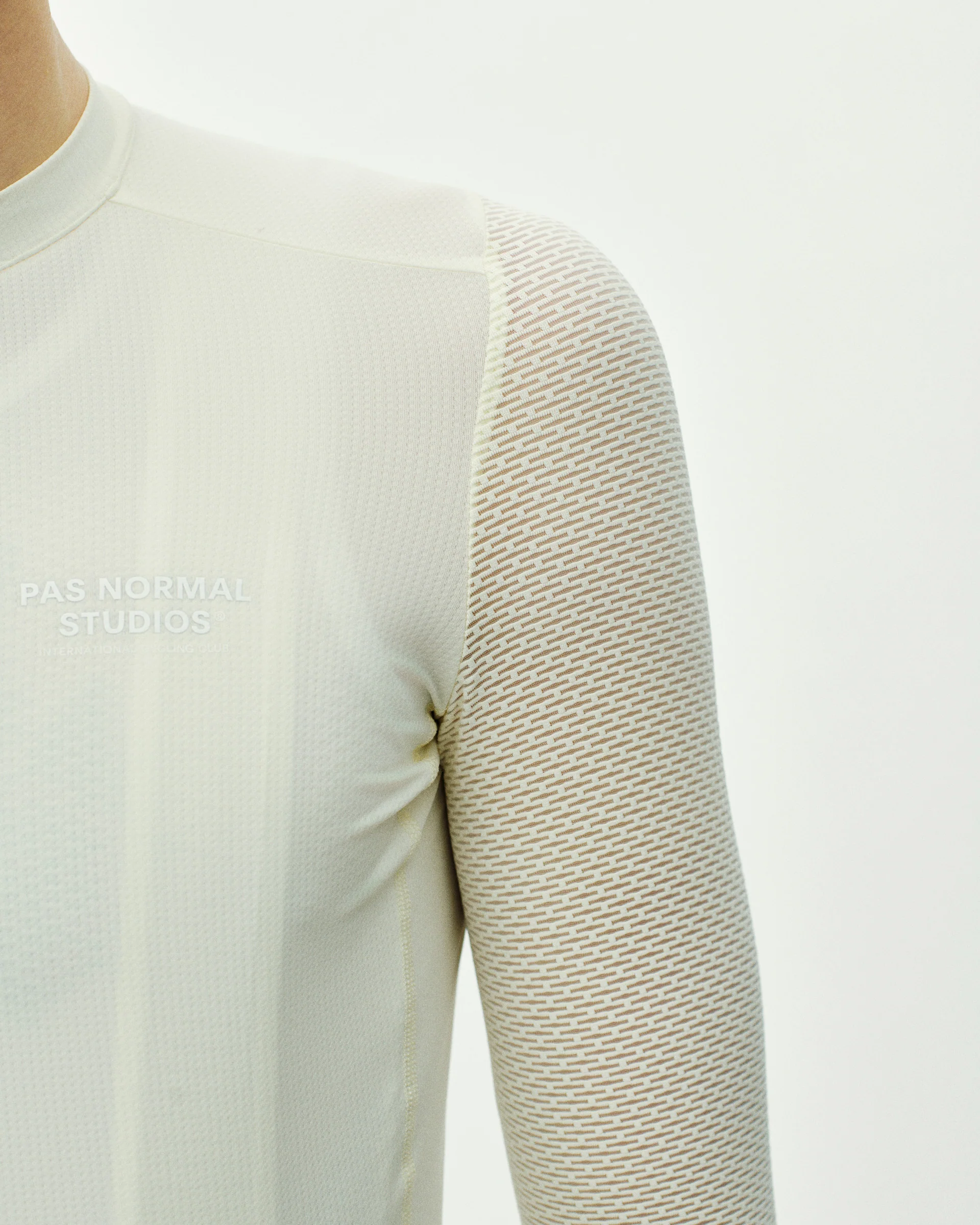 PNS Essential Light Men's Long Sleeve Jersey Off White - Image 8