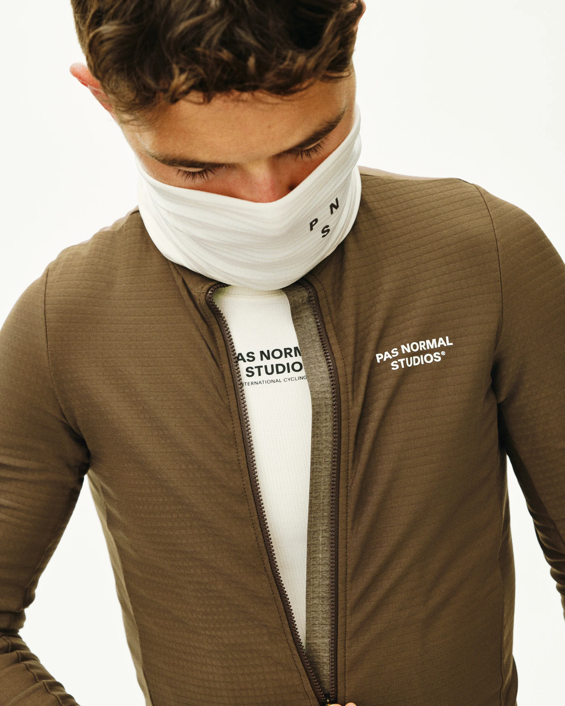 PNS Essential Men's Long Sleeve Jersey Ash Brown - Image 5