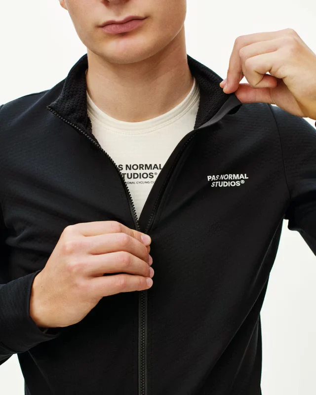 PNS Essential Men's Thermal Long Sleeve Jersey Black - Image 3