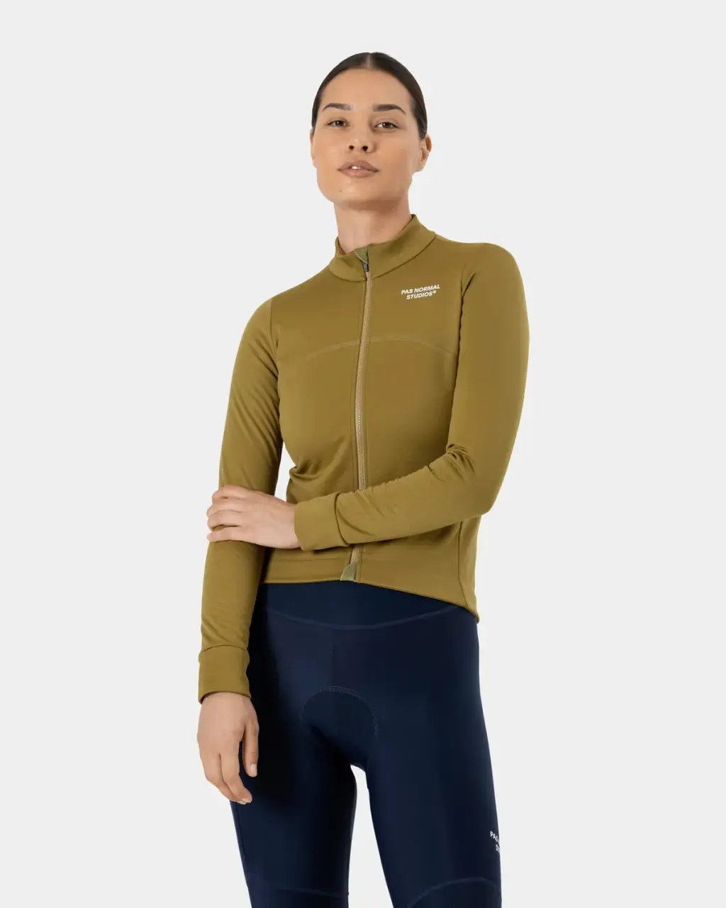 PNS Essential Women's Thermal Longsleeve Jersey Green Terrain - Image 4