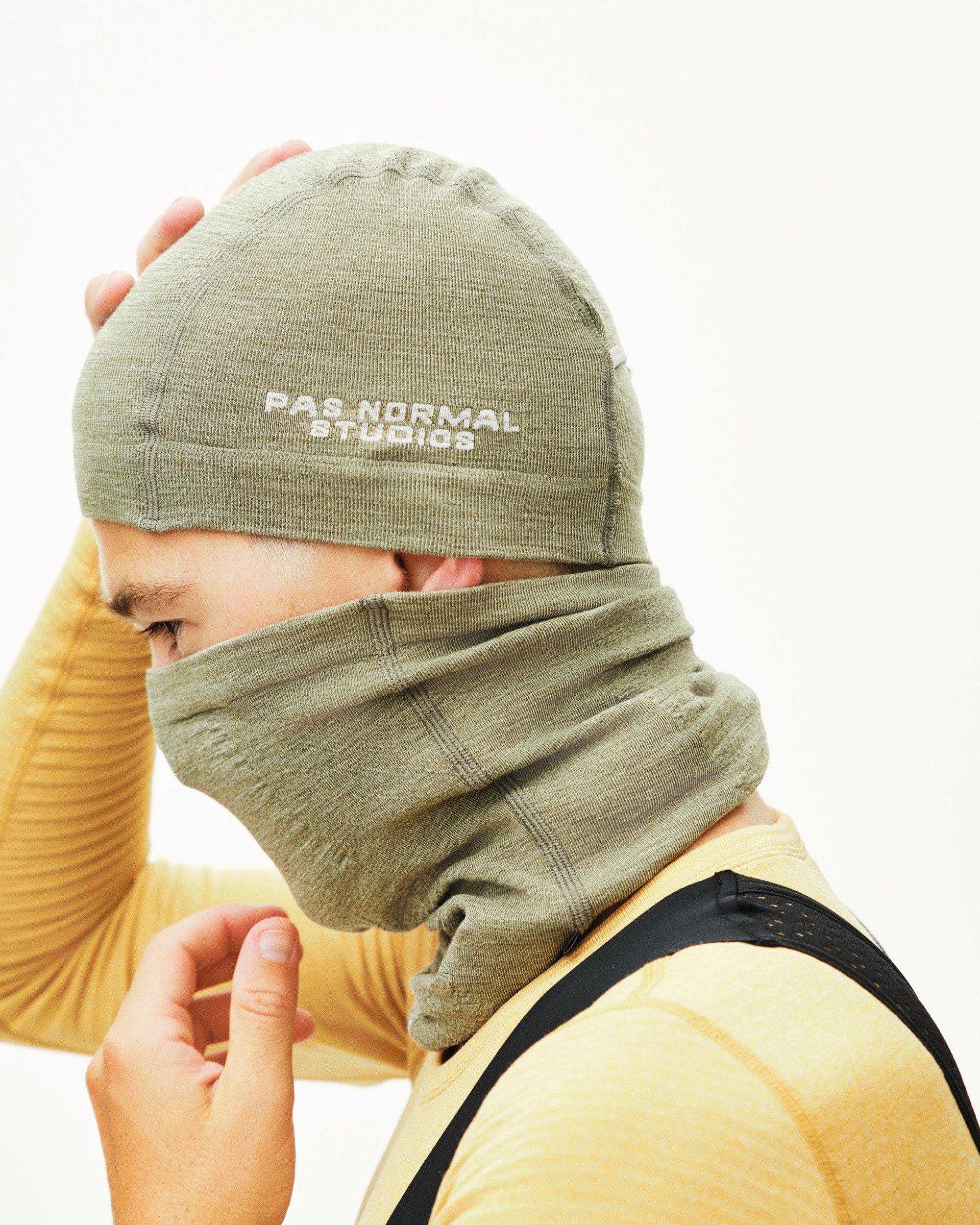 PNS Logo Merino Knit Necktube Earth - Image 4