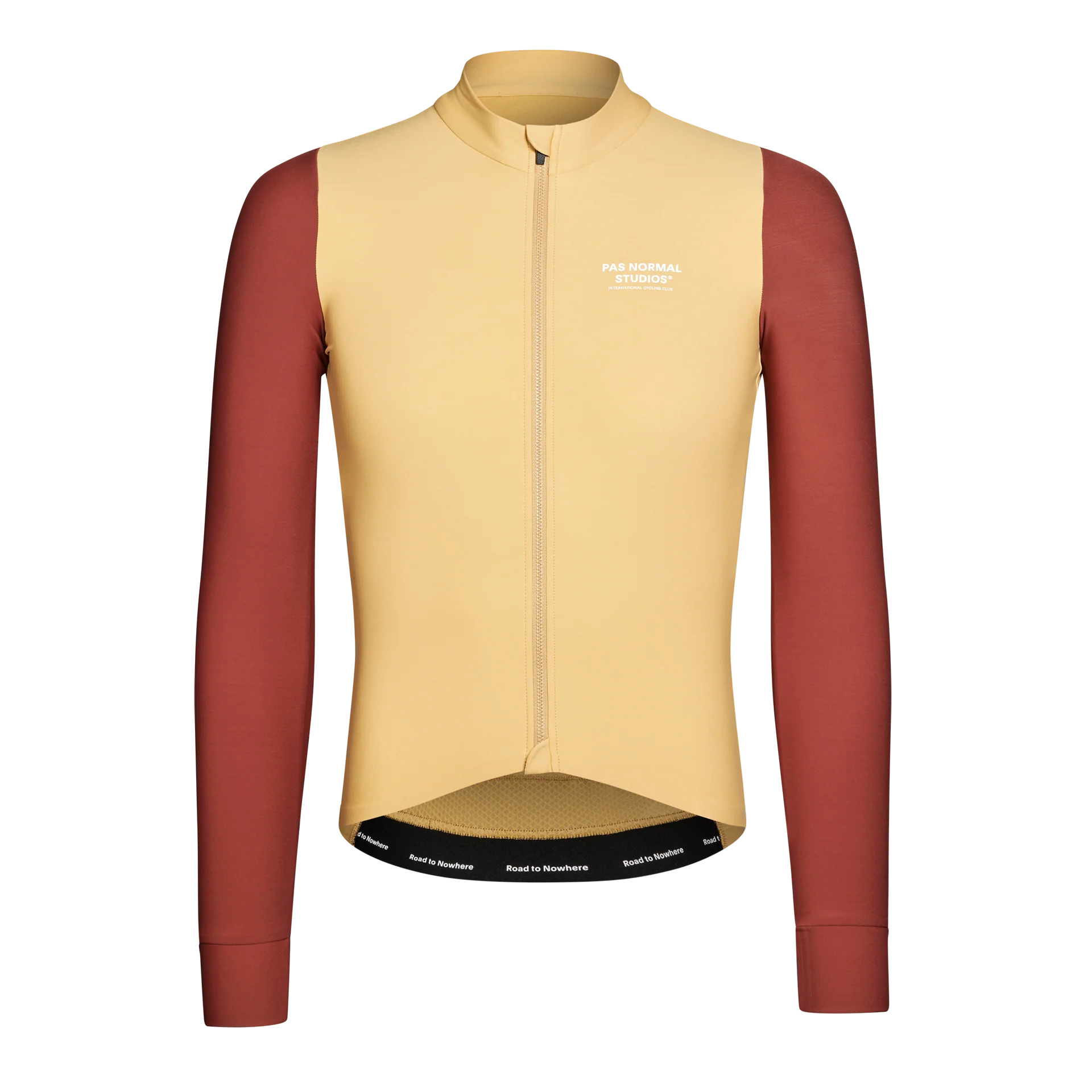 PNS Mechanism Men's Long Sleeve Jersey Camel/Maroon
