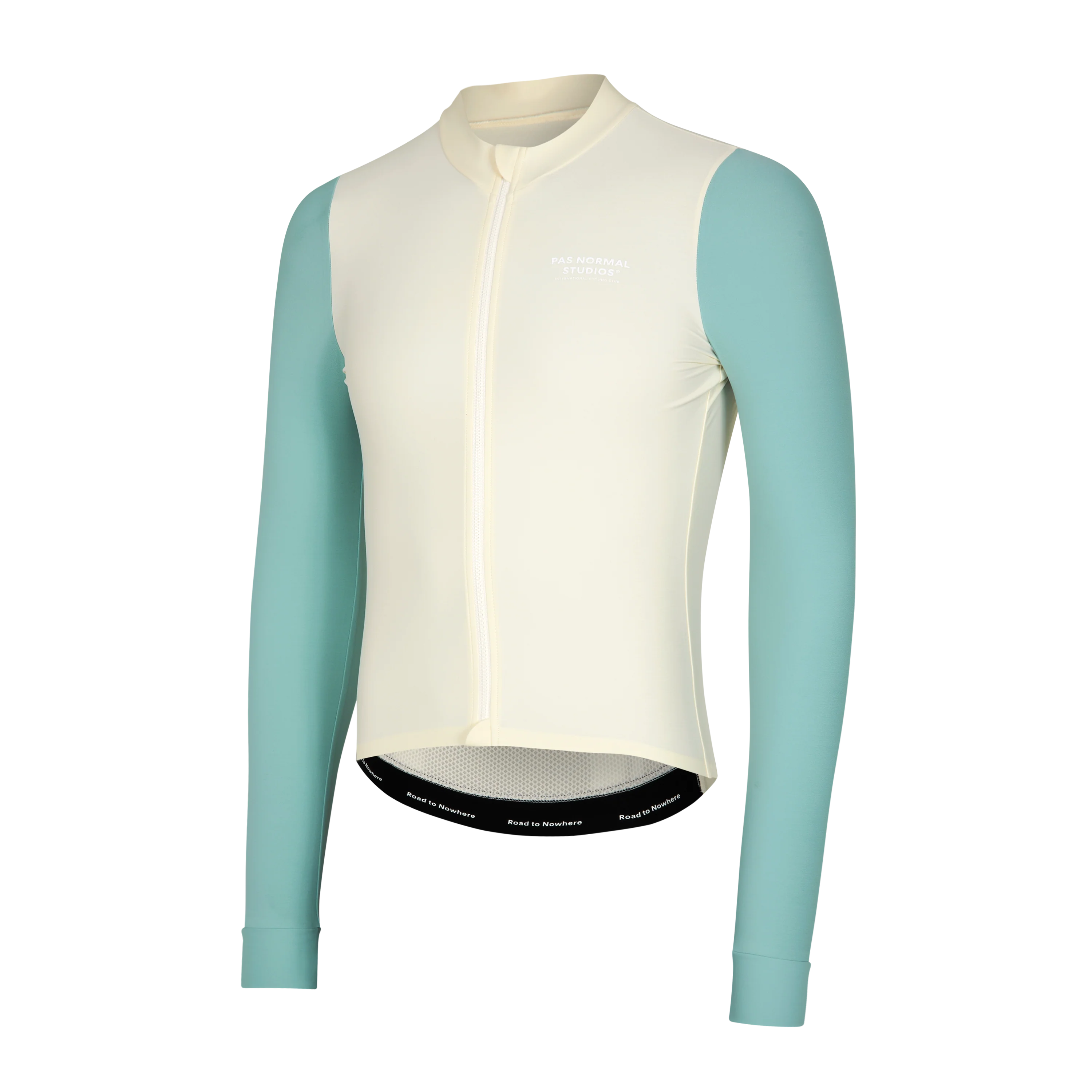 PNS Mechanism Men's Longsleeve Jersey Off-White/Light Teal - Image 3