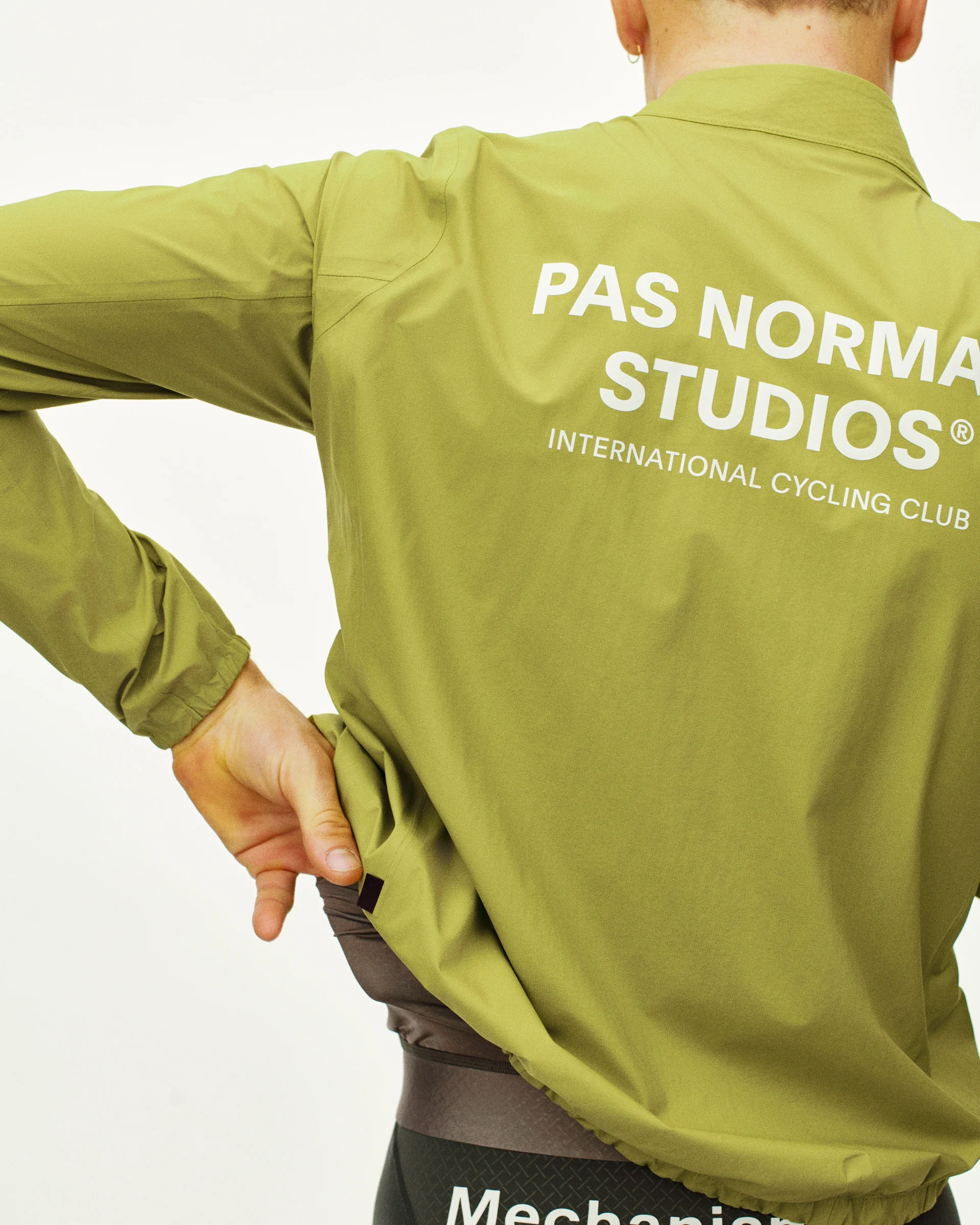 PNS Mechanism Men's Pertex Rain Jacket Moss Green - Image 5