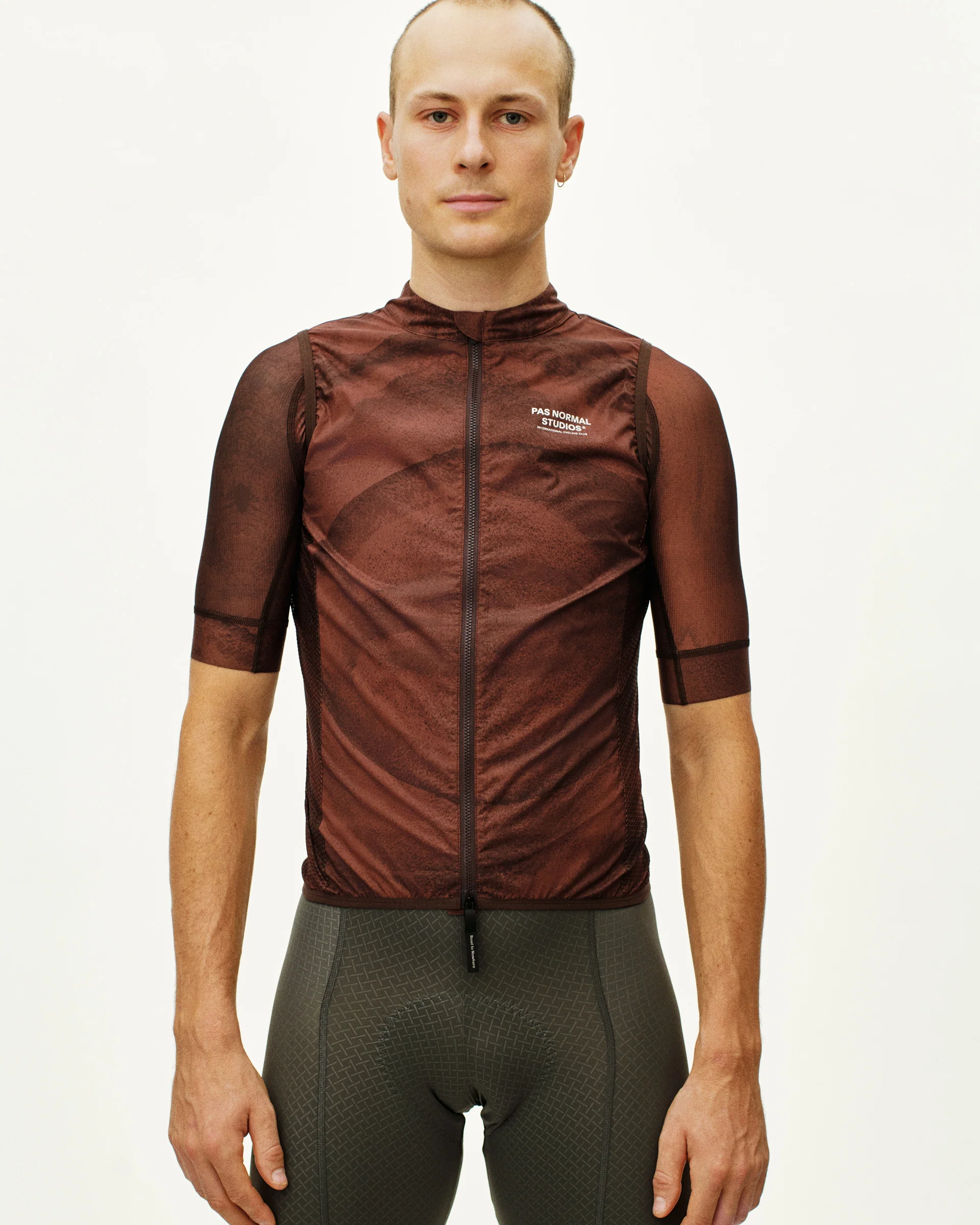 PNS Mechanism Men's Stow Away Gilet AOP Light Brown - Image 2