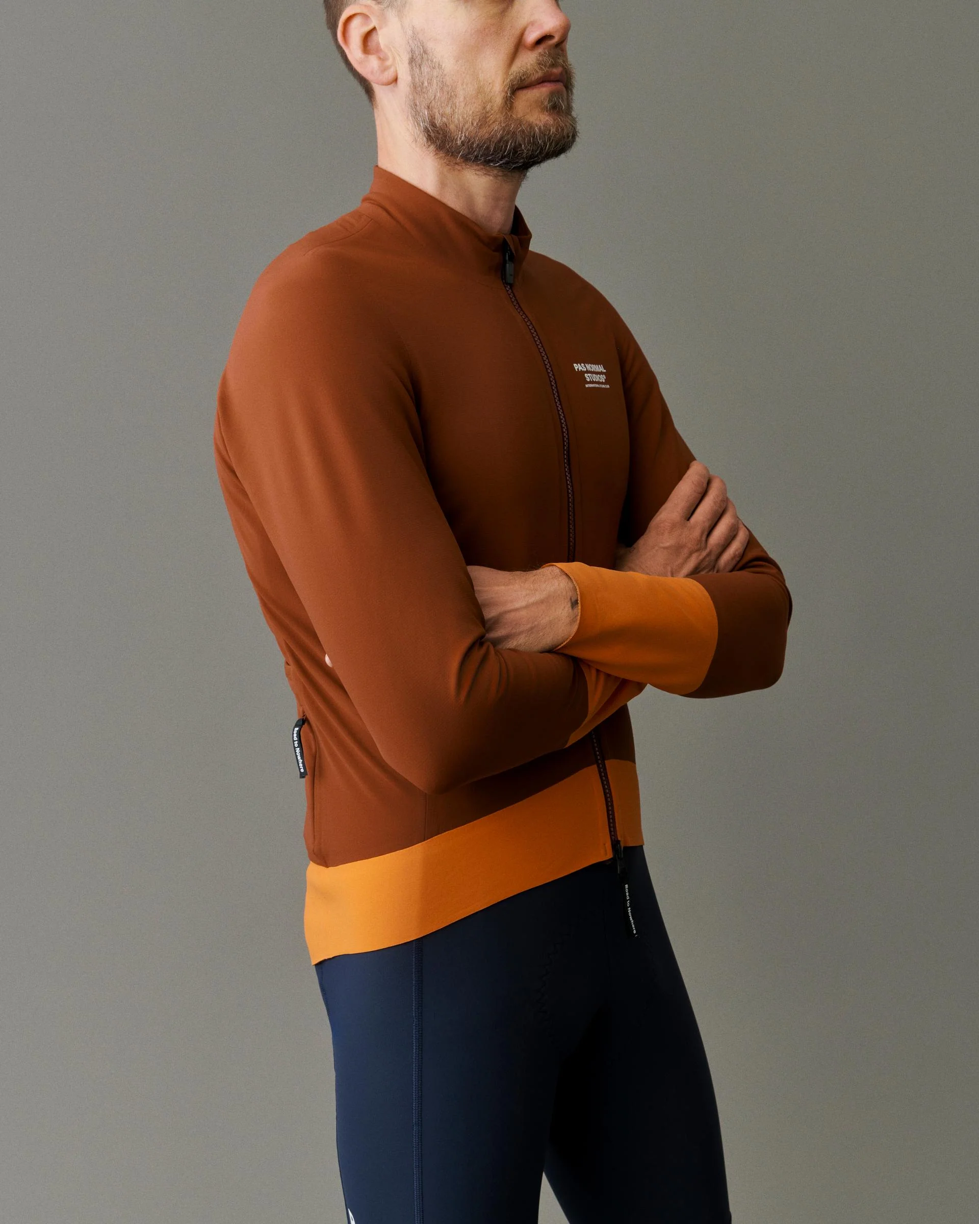 PNS Mechanism Men's Thermal Jacket Mahogany/Dark Orange - Image 4