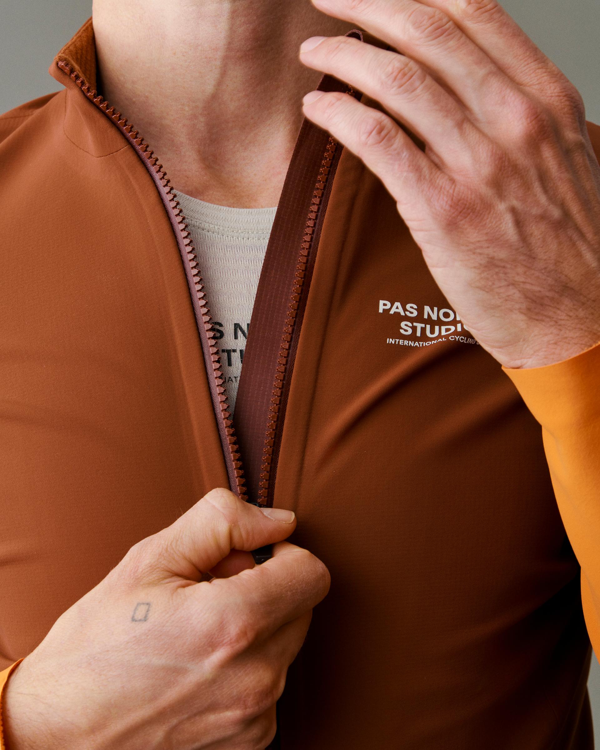 PNS Mechanism Men's Thermal Jacket Mahogany/Dark Orange - Image 5
